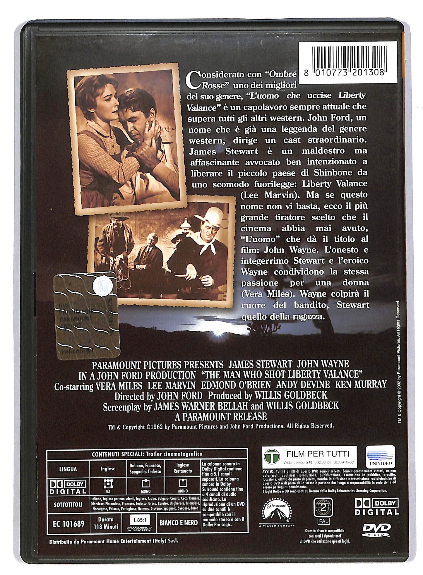 EBOND L'uomo che uccise Liberty Valance DVD D818515