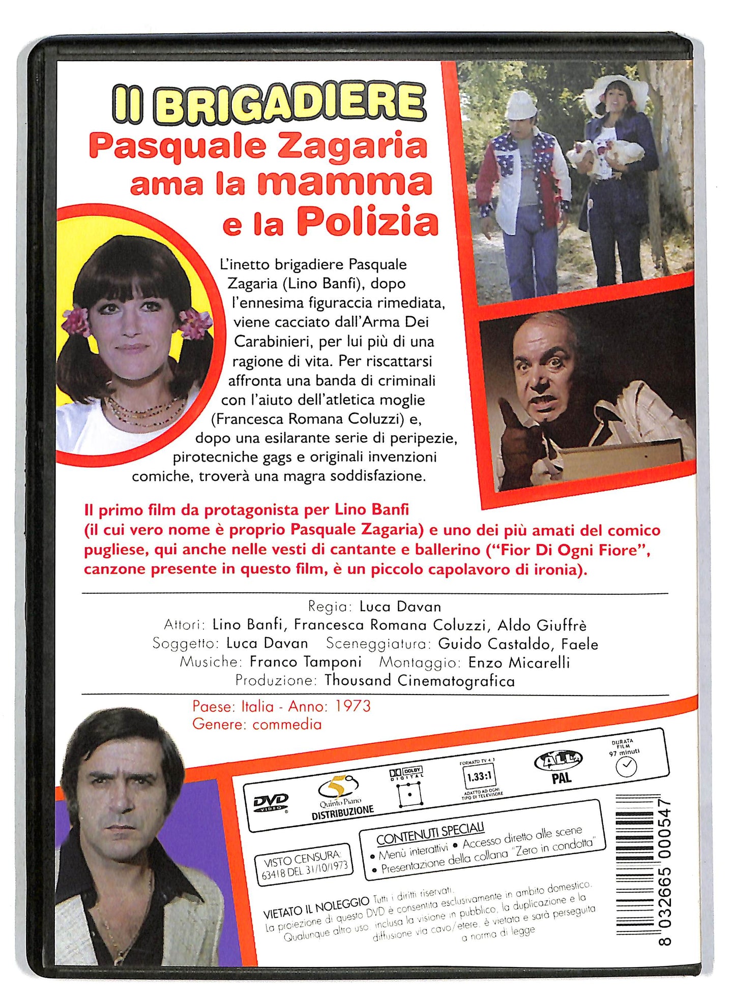 EBOND Il brigadiere Pasquale Zagaria ama la mamma e la polizia DVD D818630