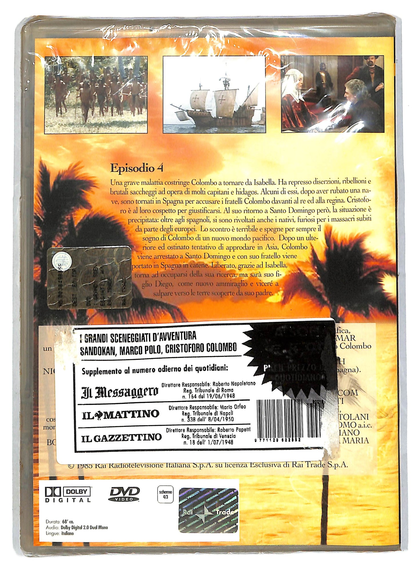 EBOND Cristoforo Colombo Episodi 4 Vol.18 EDITORIALE DVD D818644