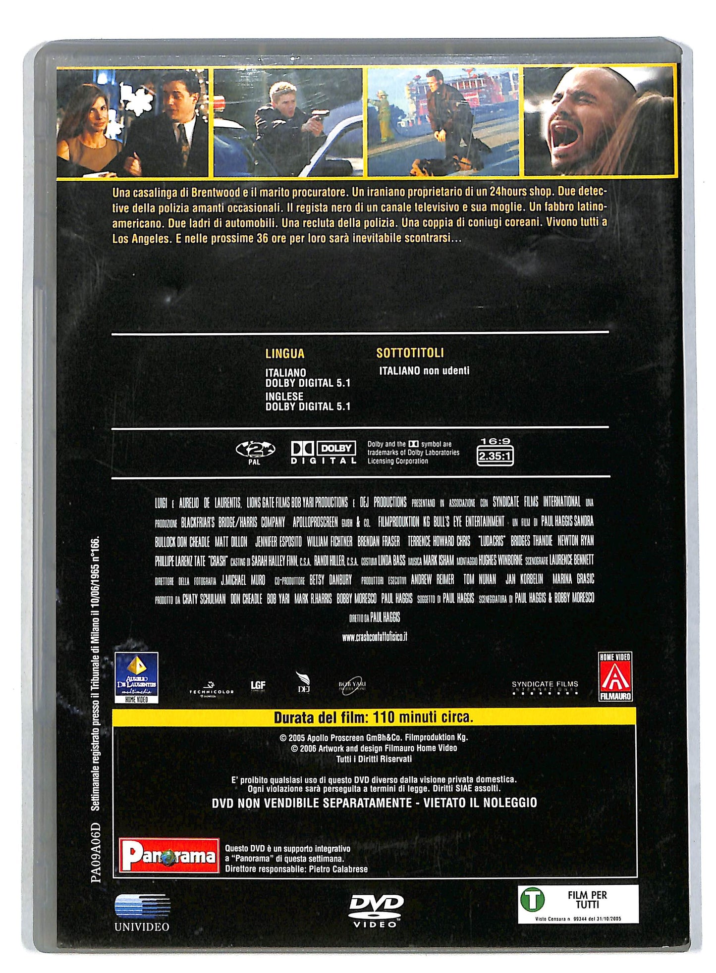 EBOND Crash Contatto Fisico Editoriale DVD D818740