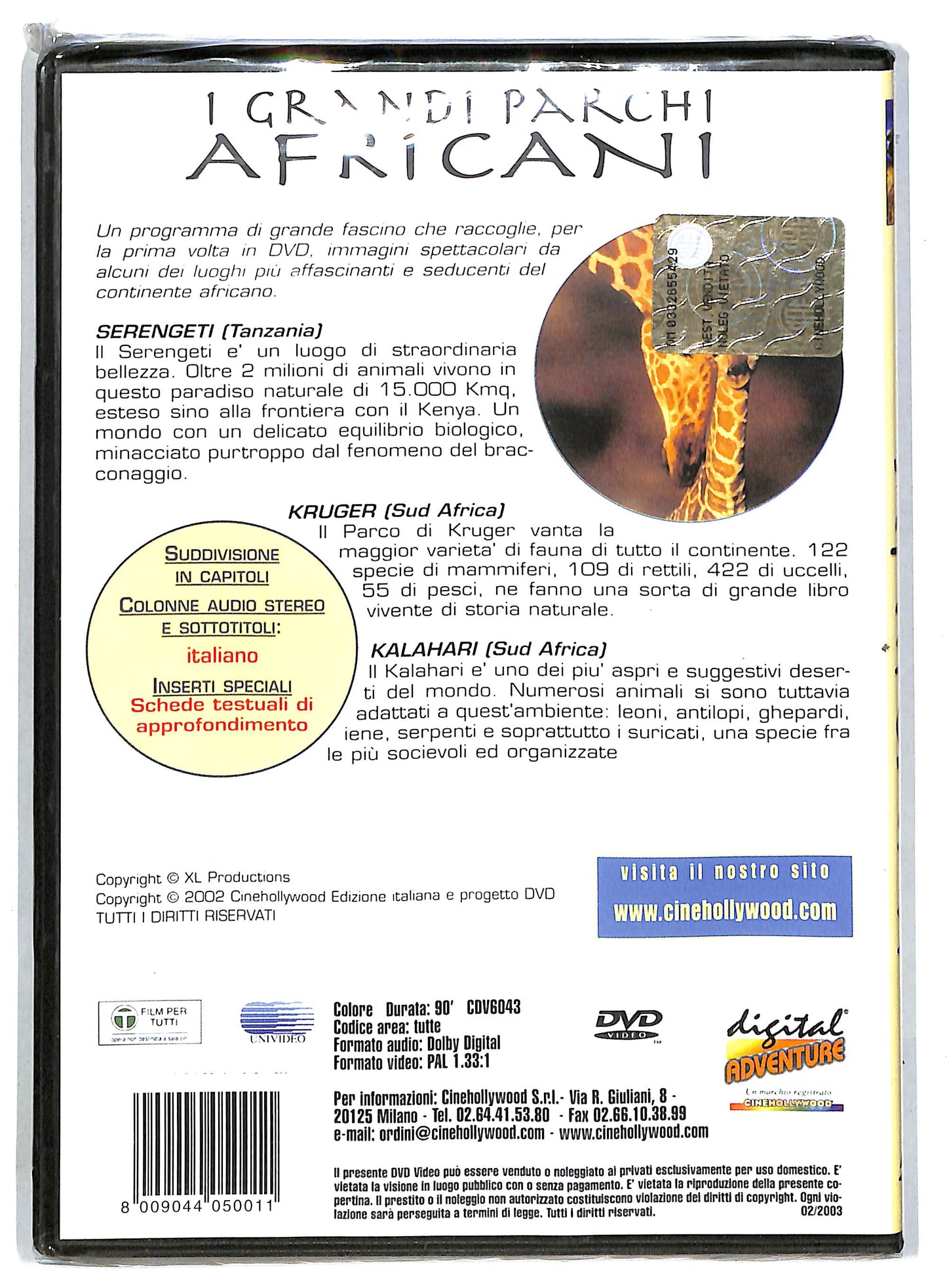 EBOND I Grandi Parchi Africani DVD D818748