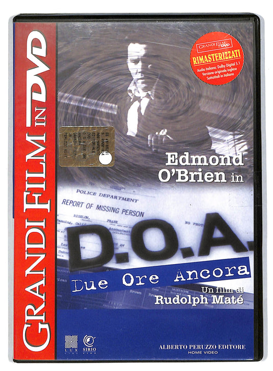 EBOND D.O.A Due Ore Ancora EDITORIALE DVD D818810