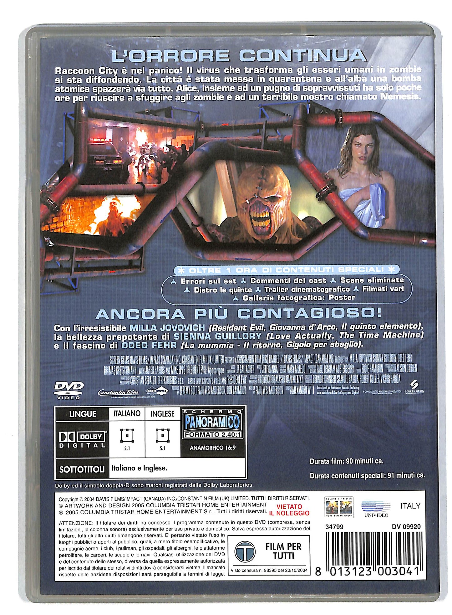 EBOND Resident evil: apocalypse  EDIZIONE SPECIALE DVD D818903