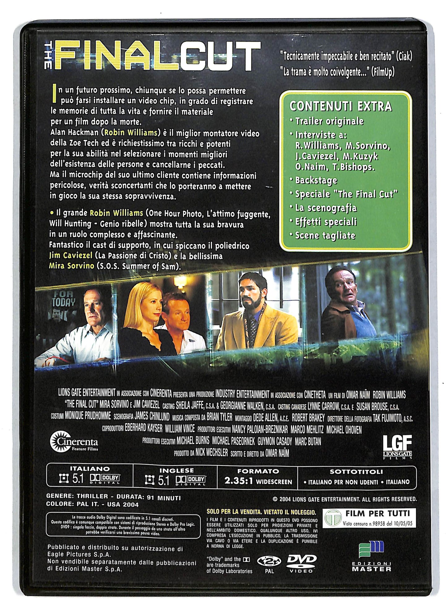 EBOND The Final Cut DVD D818922