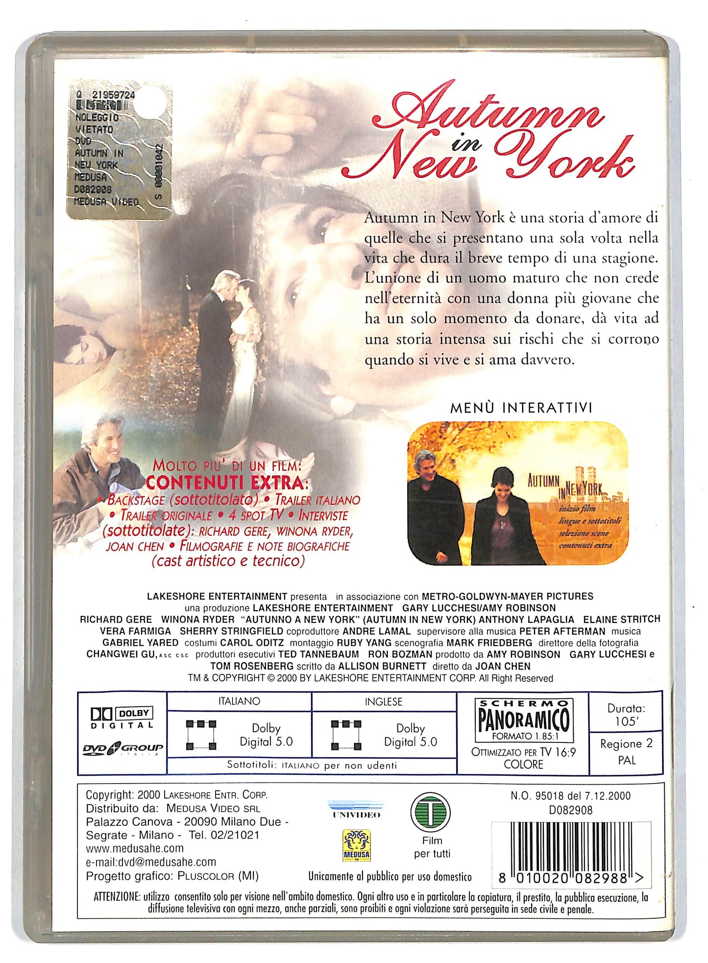 EBOND Autumn In New York DVD D818937