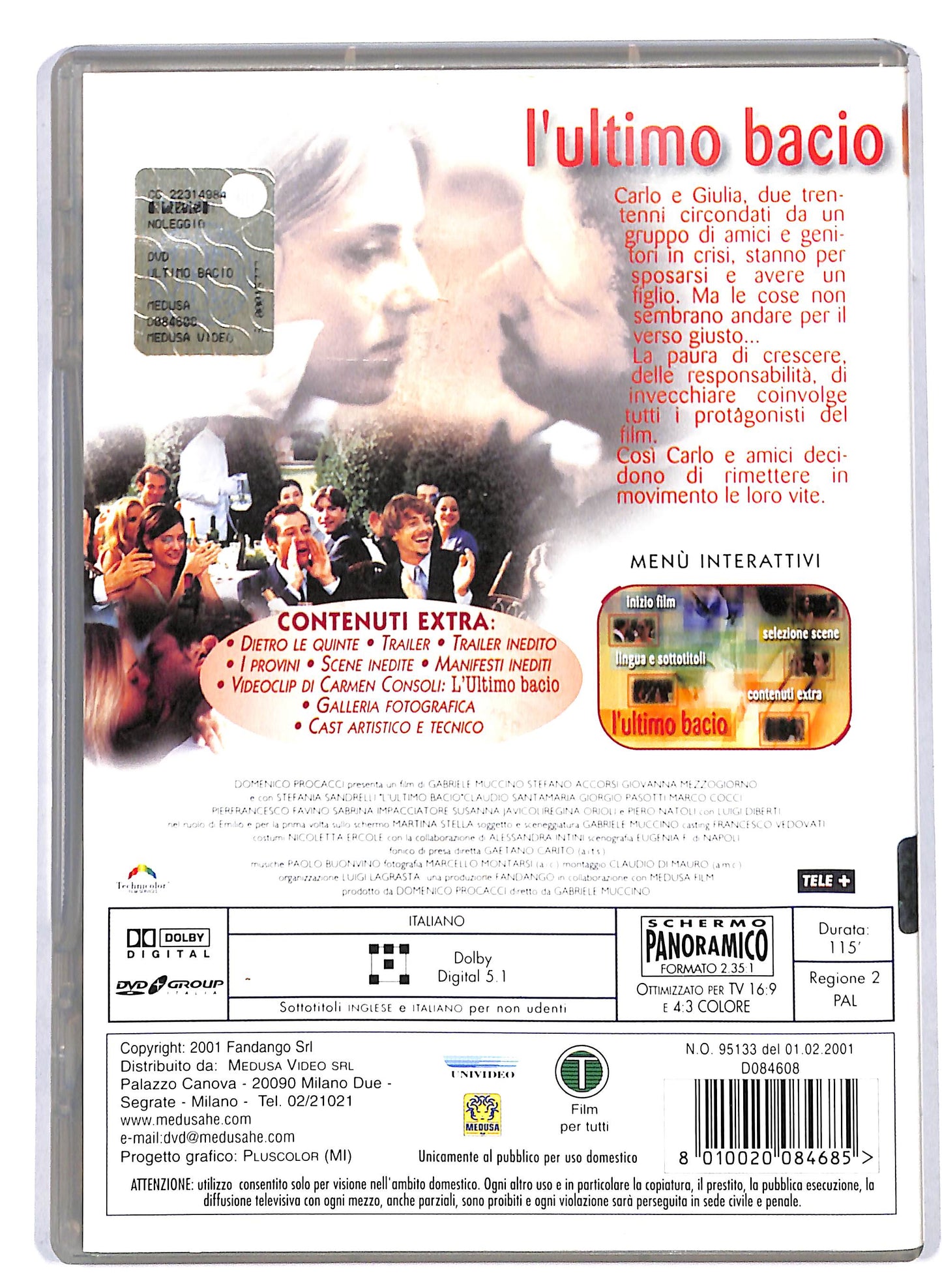 EBOND L'ultimo bacio DVD D819062