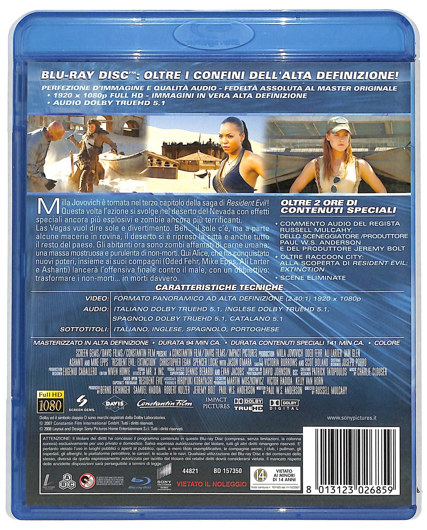EBOND Resident Evil: Extinction BLURAY D819330