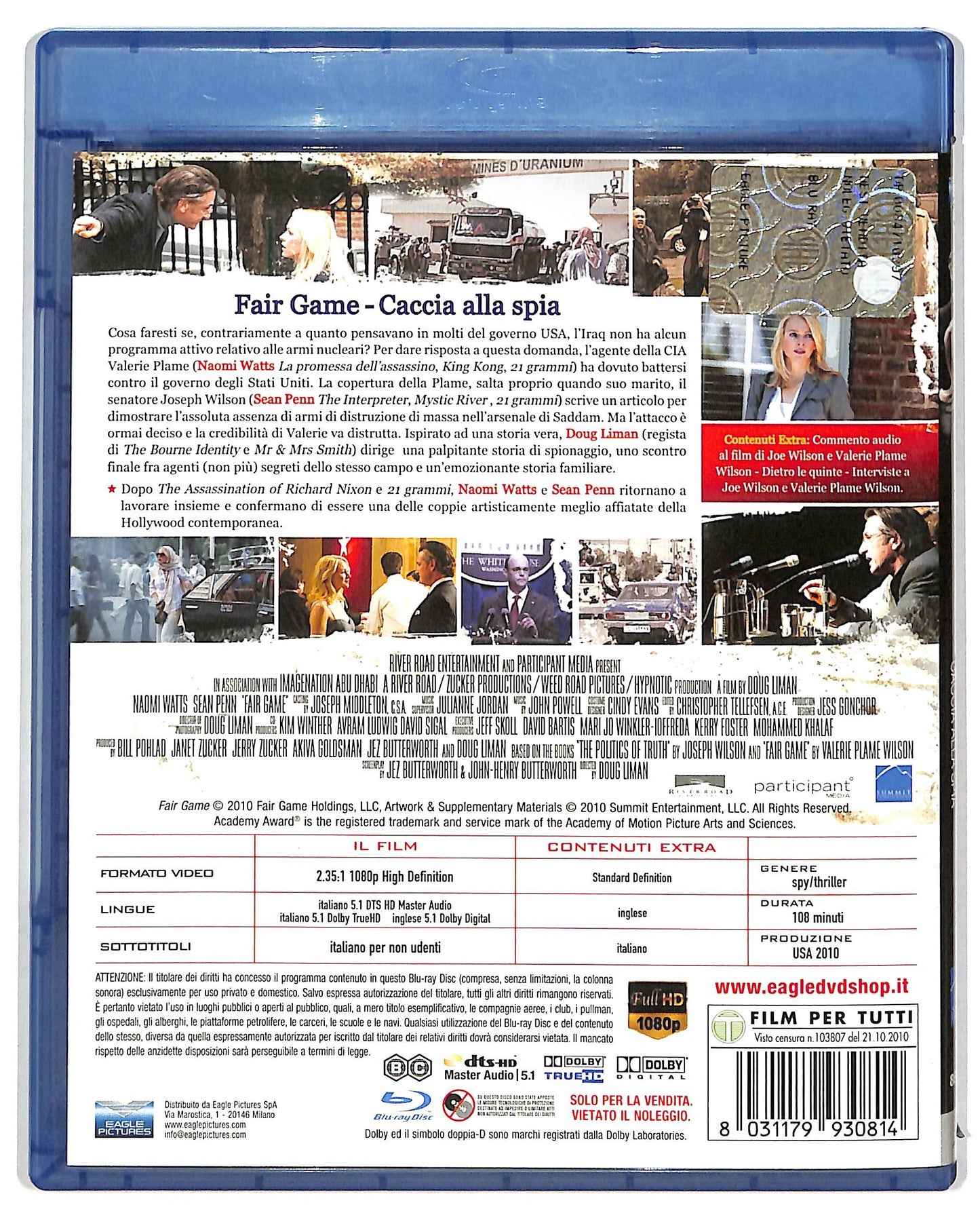 EBOND Fair Game - Caccia alla Spia BLURAY BLURAY D819333