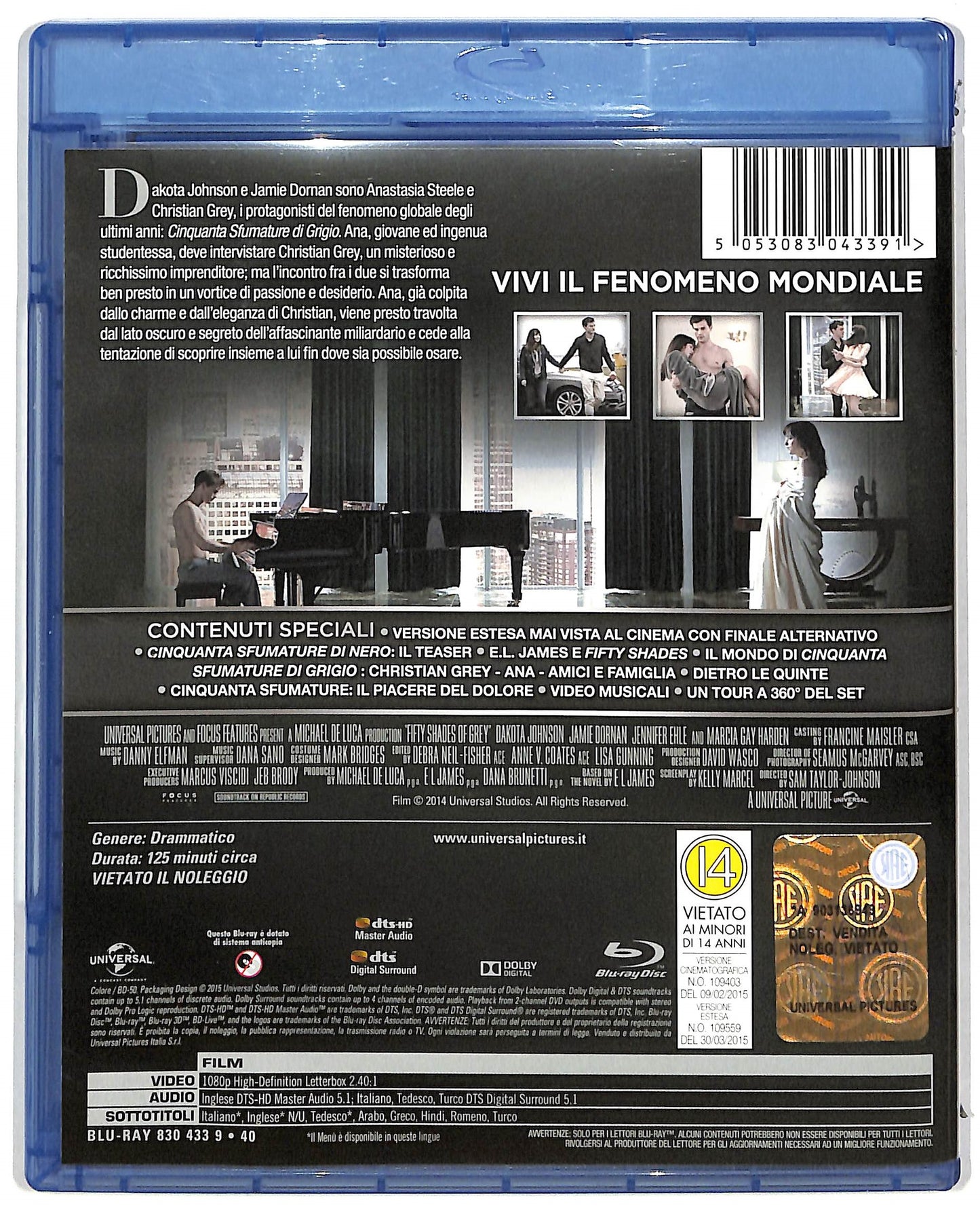 EBOND Cinquanta sfumature di grigio BLURAY D819346