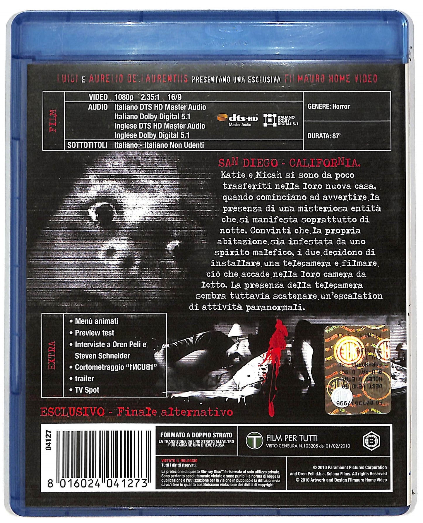 EBOND Paranormal Activity BLURAY  BLURAY D819348