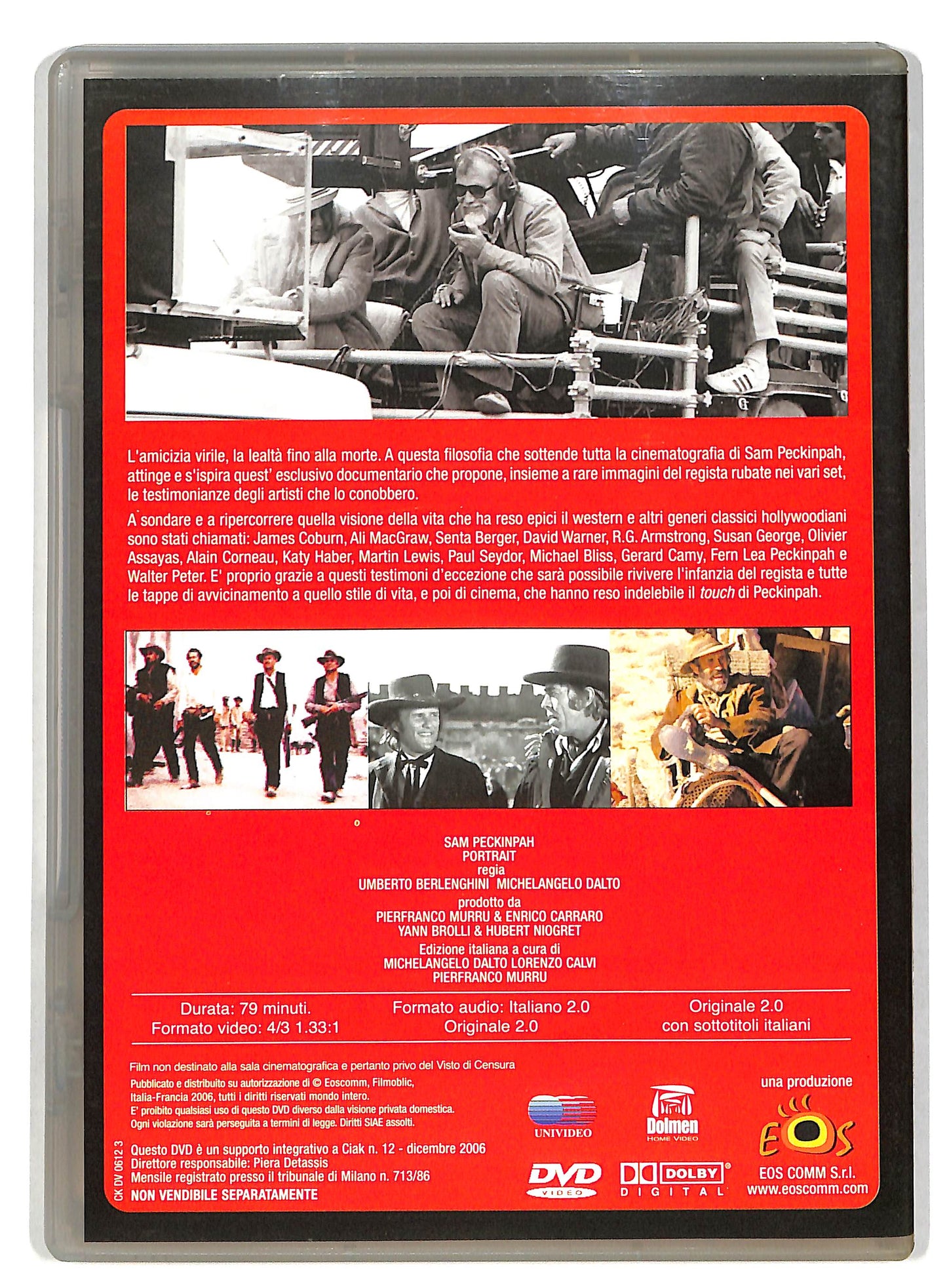 EBOND Sam Peckinpah - Portrait EDITORIALE  DVD D819370