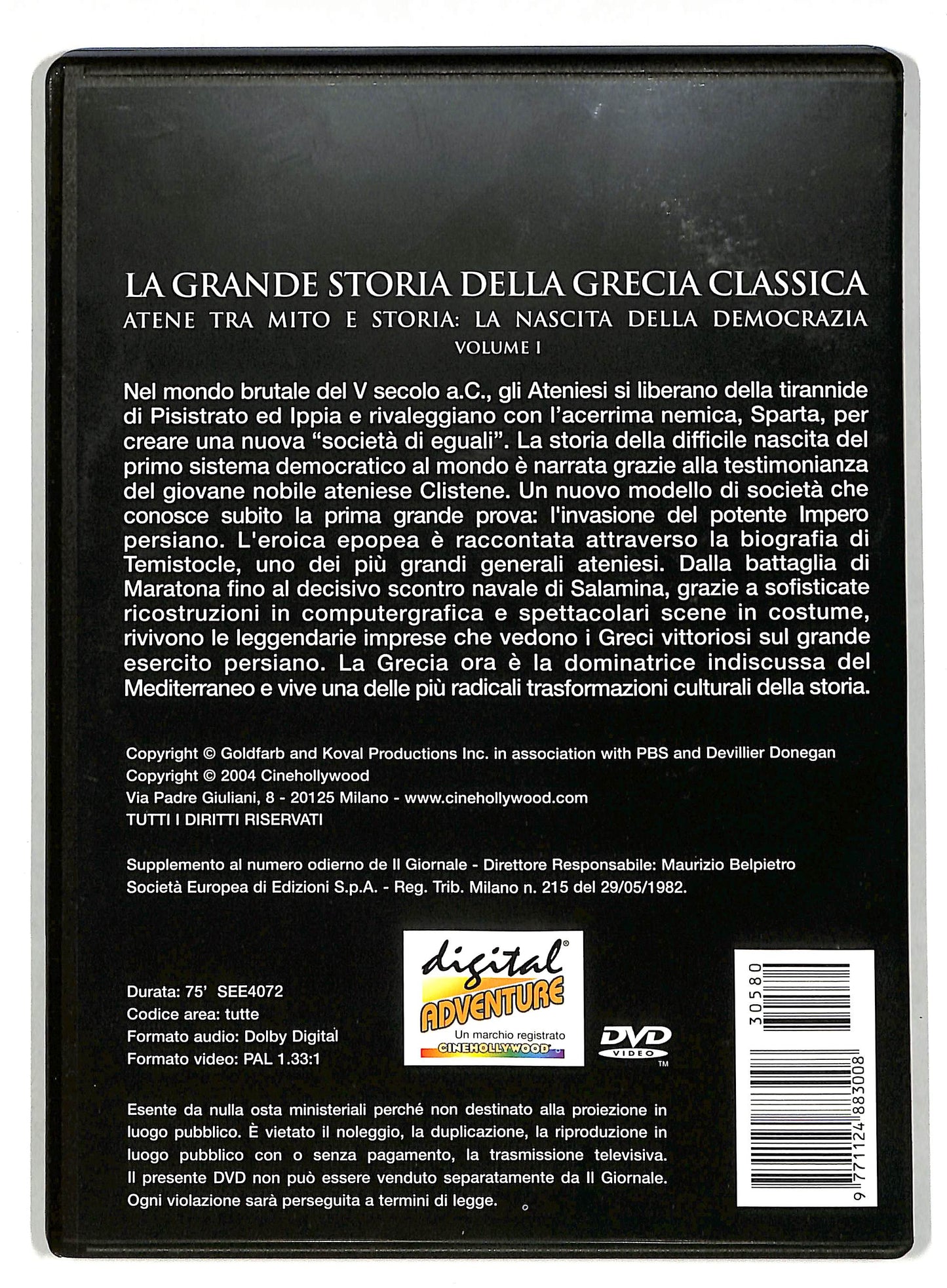 EBOND La grande storia della grecia classica volume 1 EDITORIALE  DVD D819444