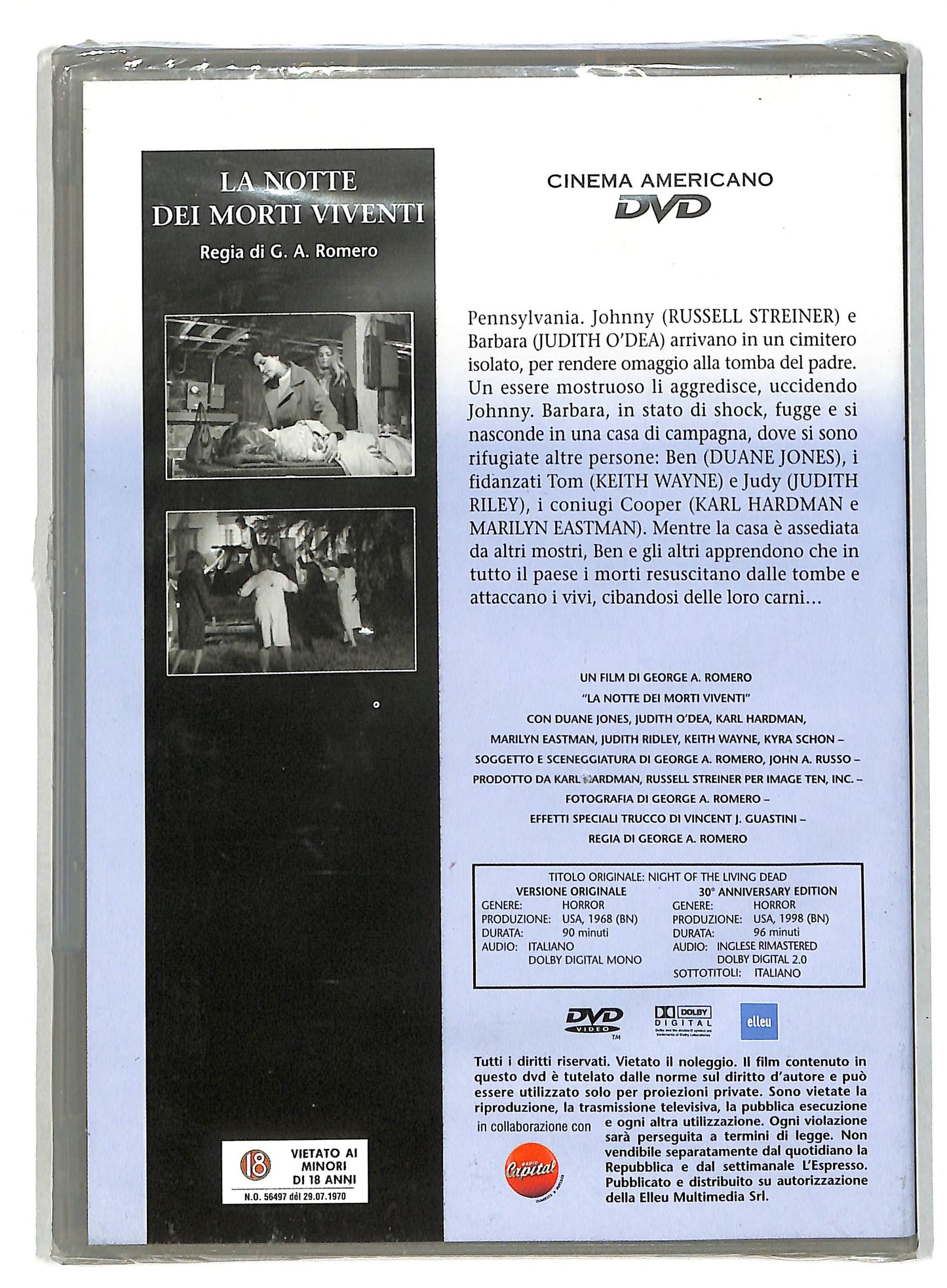 EBOND La notte dei morti viventi EDITORIALE DVD D819447