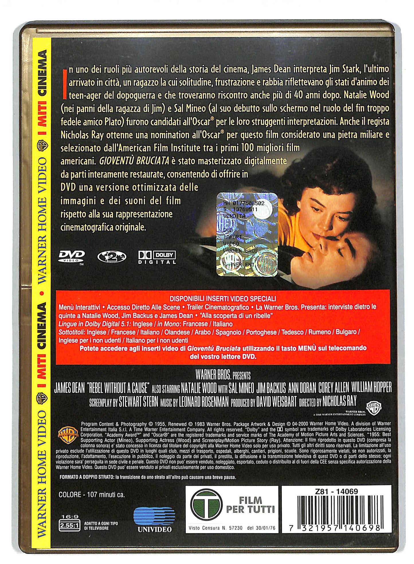 EBOND Gioventu bruciata DVD Miti Mondadori D819503
