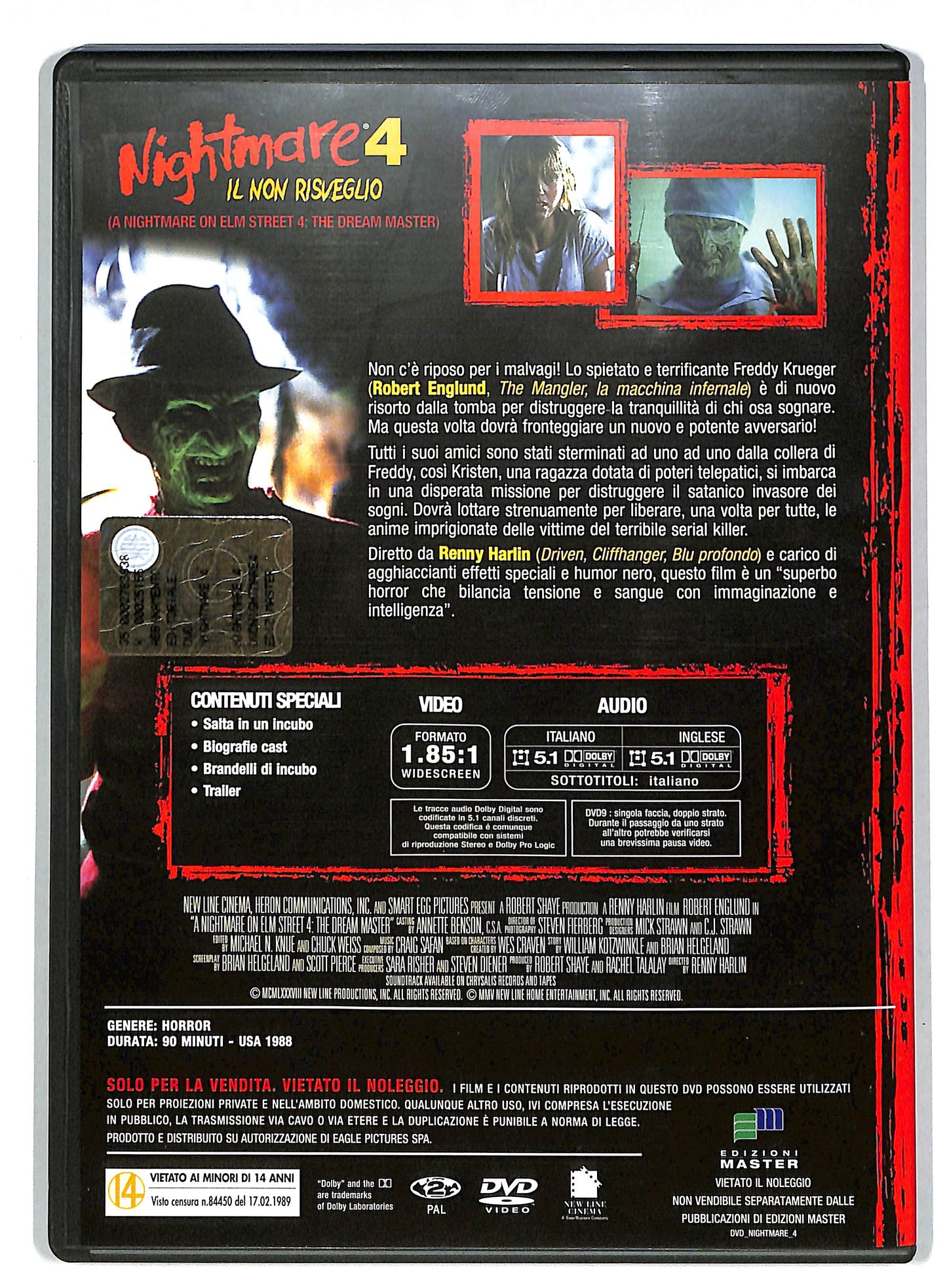 EBOND Nightmare 4 - Il non risveglio EDITORIALE DVD D819550