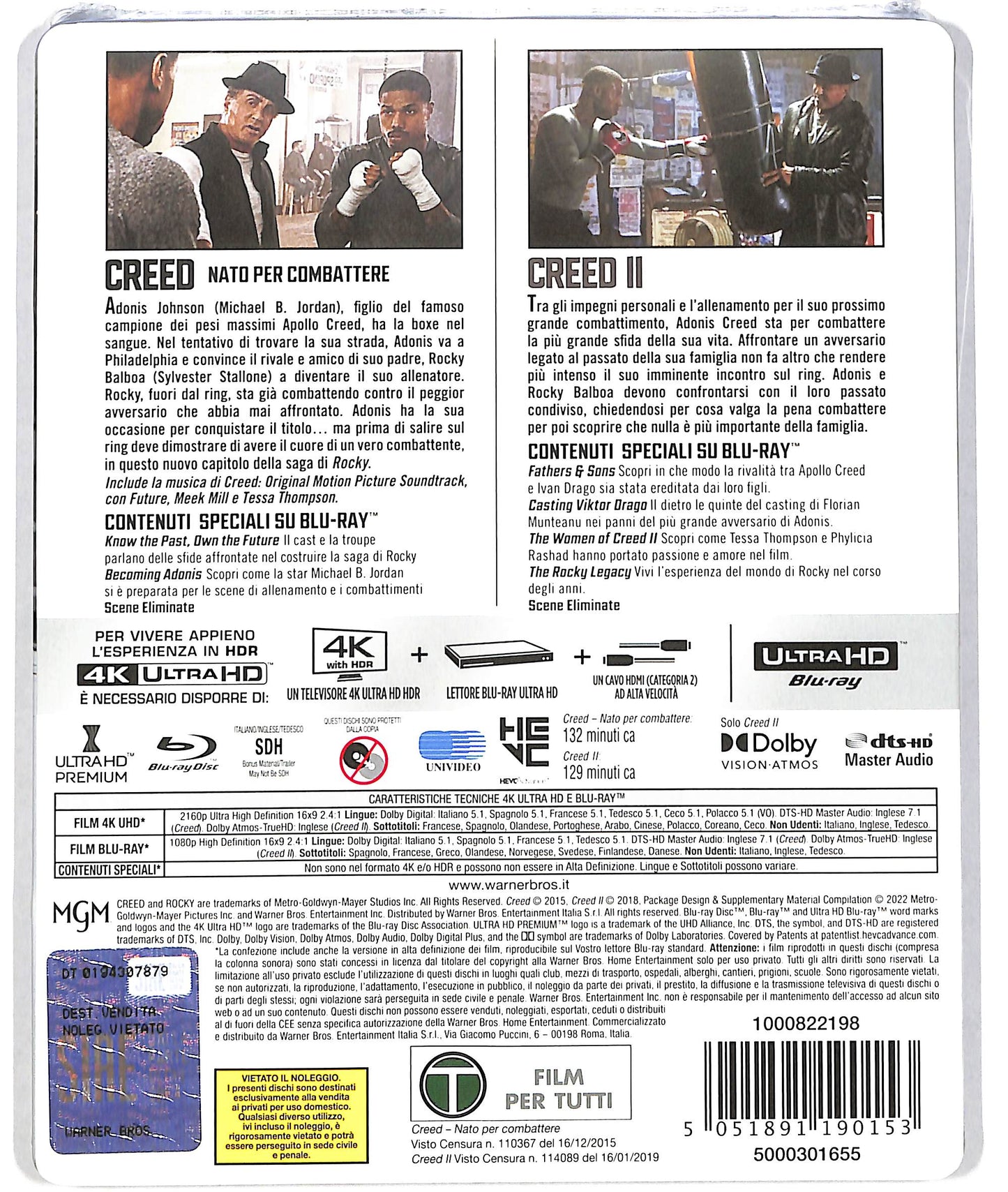EBOND Creed - Creed 2 (4K Ultra Hd+STEELBOOK BLURAY D819601