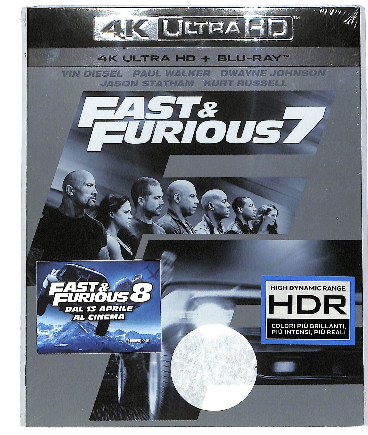 EBOND Fast & Furious 7 4K ULTRA HD + BLURAY D819608