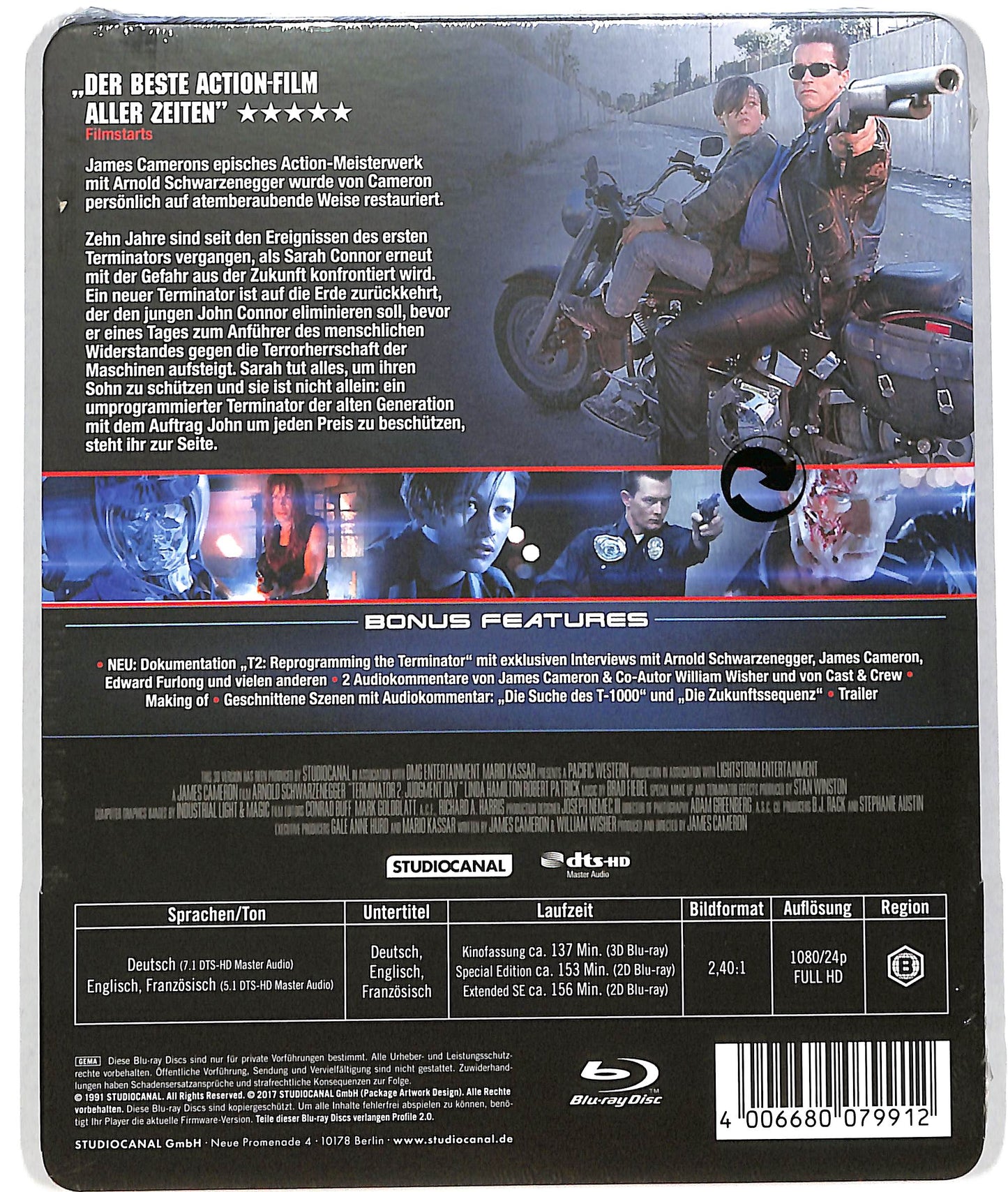 EBOND Terminator 2 Special Edititon STEELBOOK BLURAY D819613