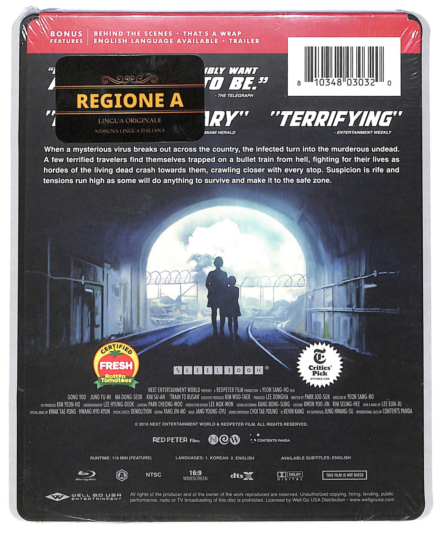 EBOND Train to busan STEELBOOK EDIZIONE LIMITATA BLURAY D819634