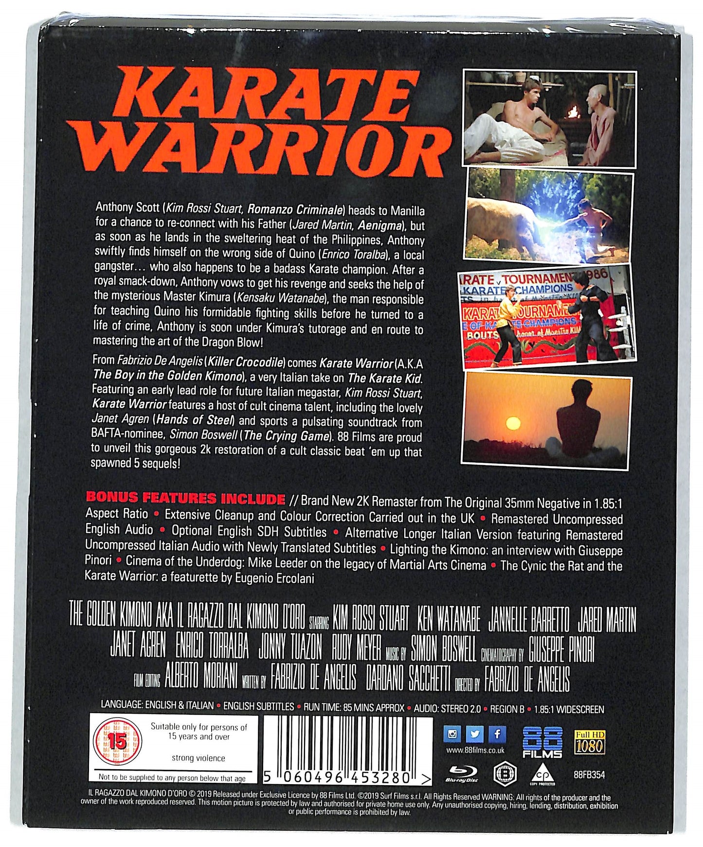 EBOND Karate Warrior SLIPCASE BLURAY D819652