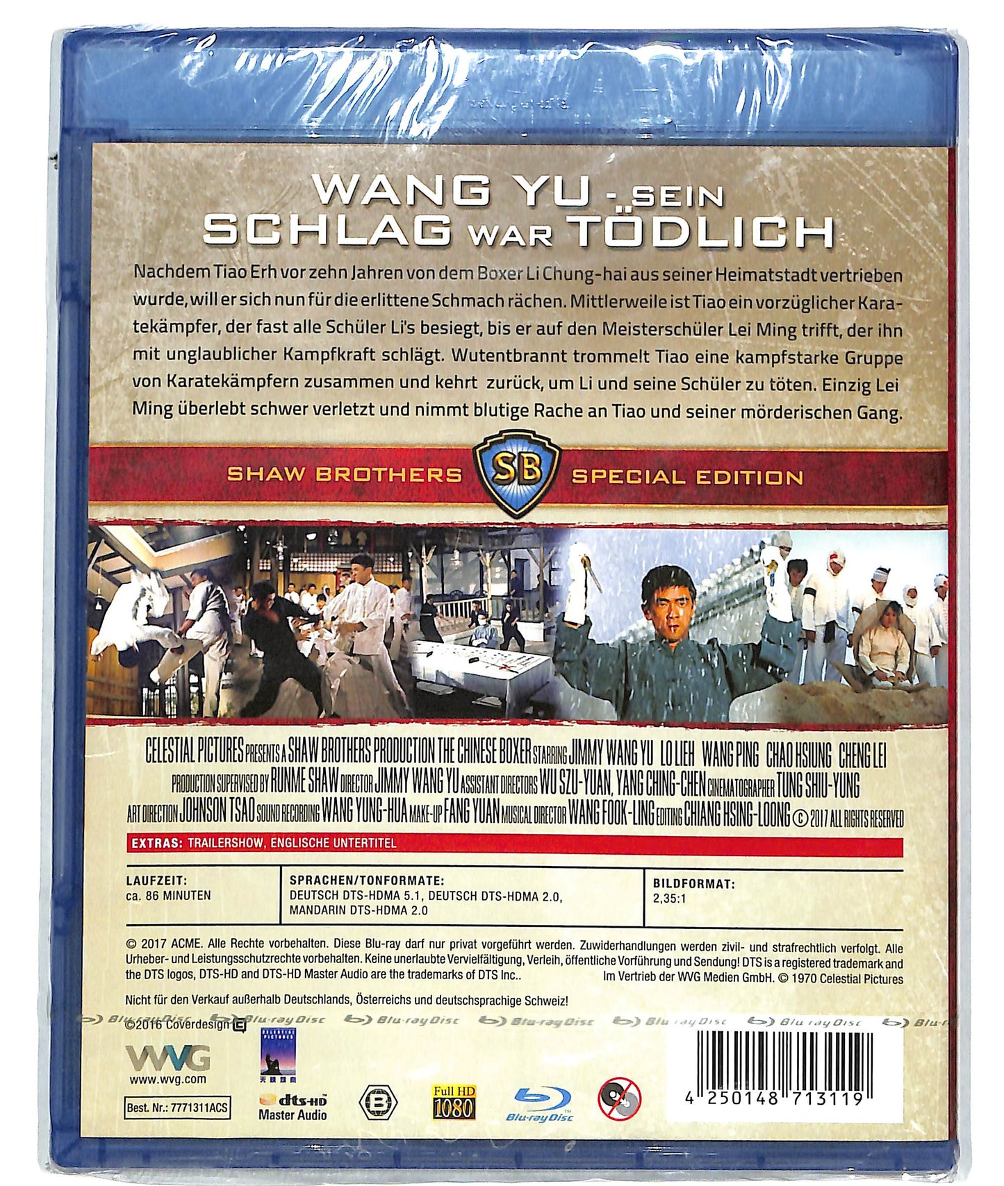 EBOND Wang Yu - Sein Schlag war todlich - no ita BLURAY D819750