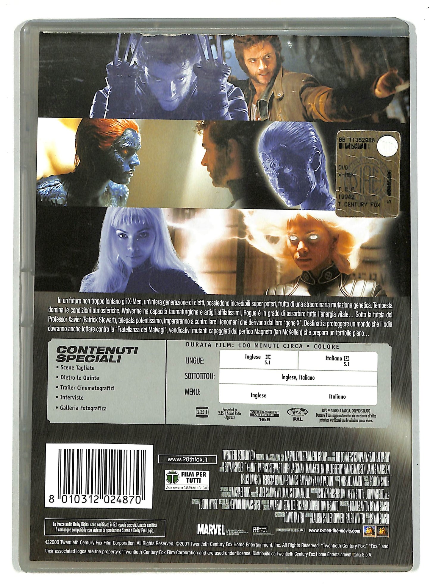 EBOND X-Men (film) DVD D819834