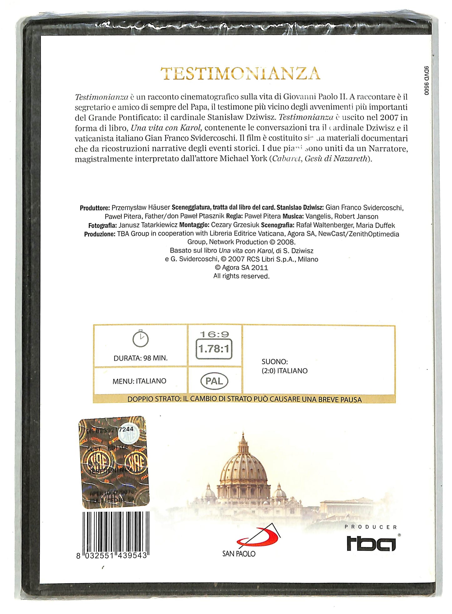 EBOND Testimonianza EDITORIALE DVD D819838