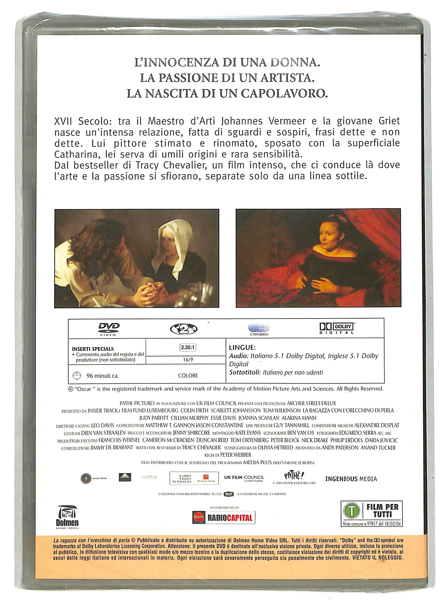 EBOND La ragazza con l'orecchino di perla EDITORIALE DVD D819852
