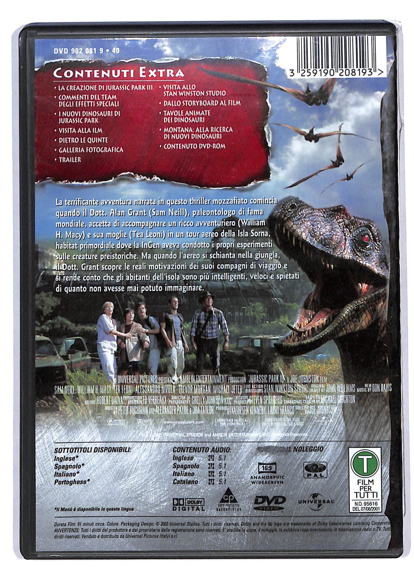 EBOND jurassic park III DVD D820001