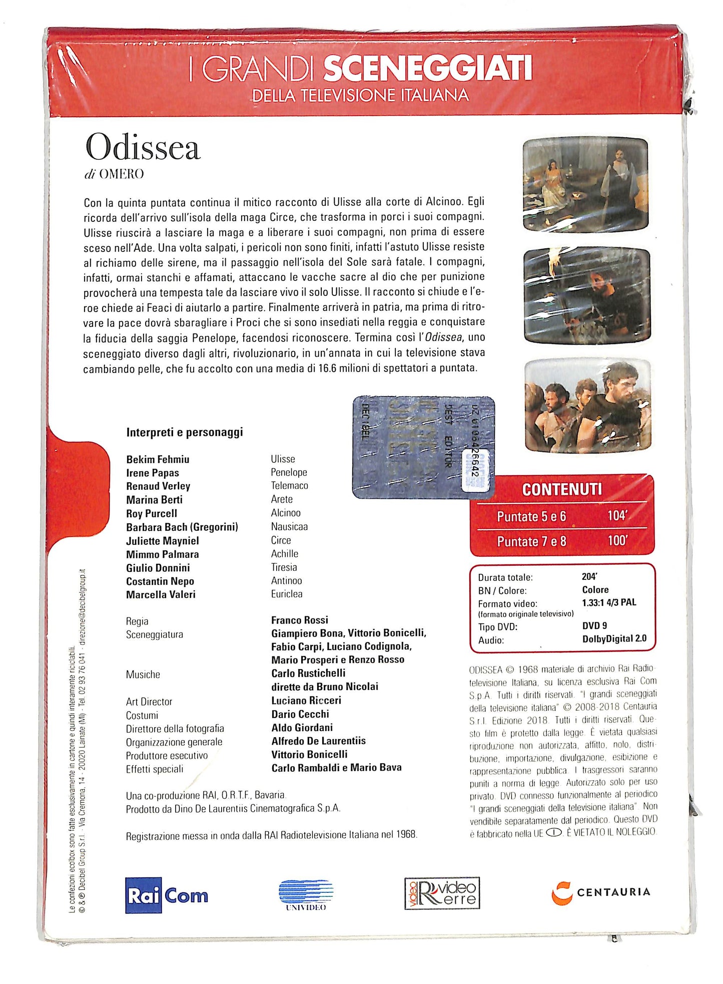 EBOND Odissea di omero puntate 5 - 8 EDITORIALE DVD D820053