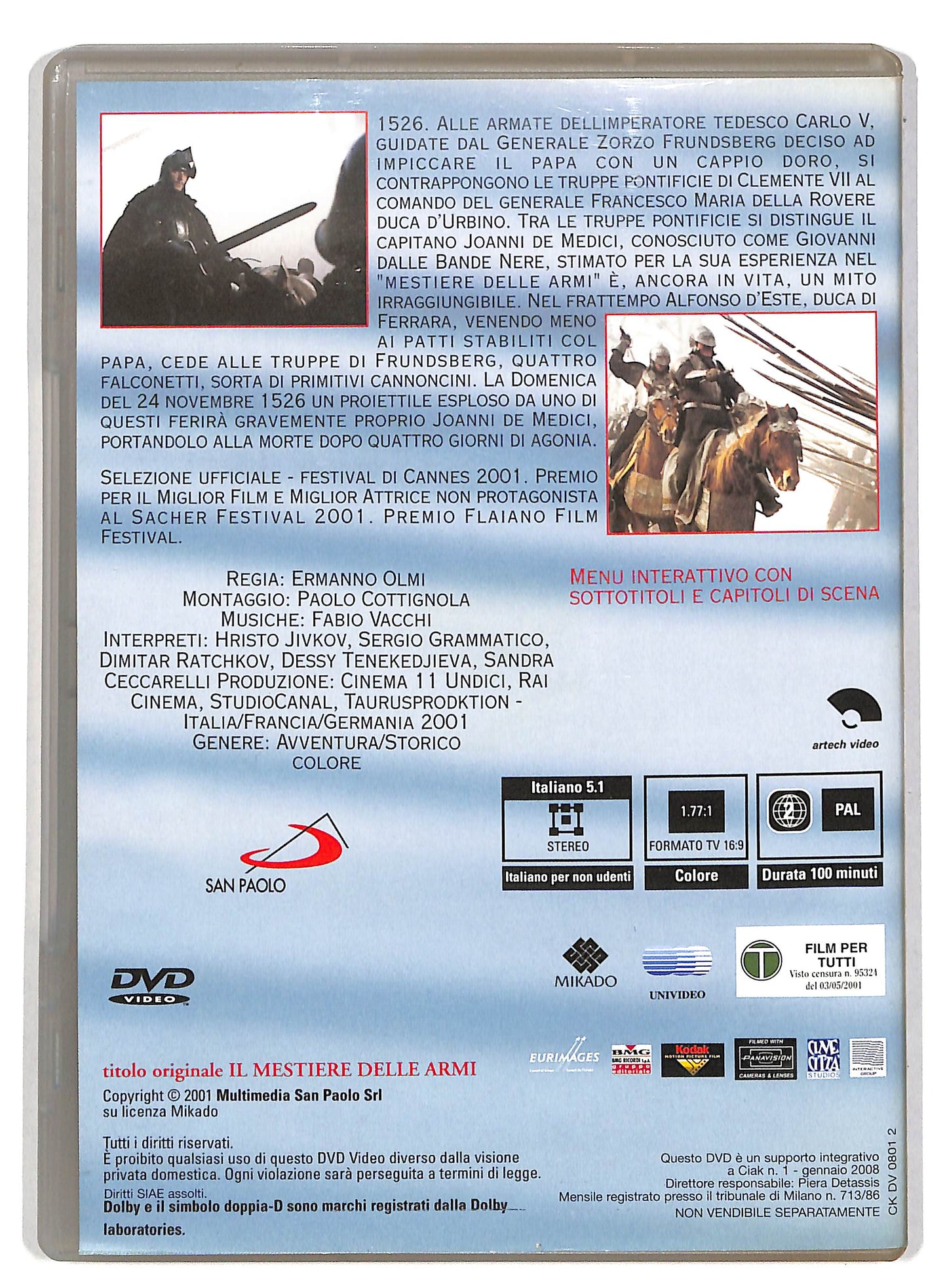 EBOND Il mestiere delle armi EDITORIALE DVD D820063