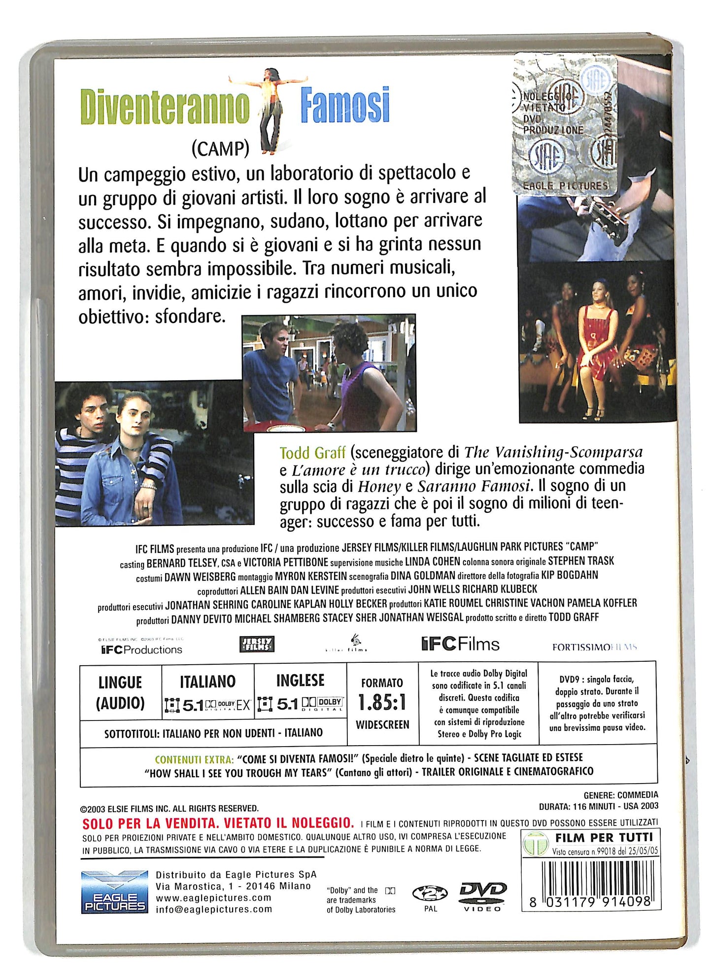EBOND Diventeranno famosi DVD D820253