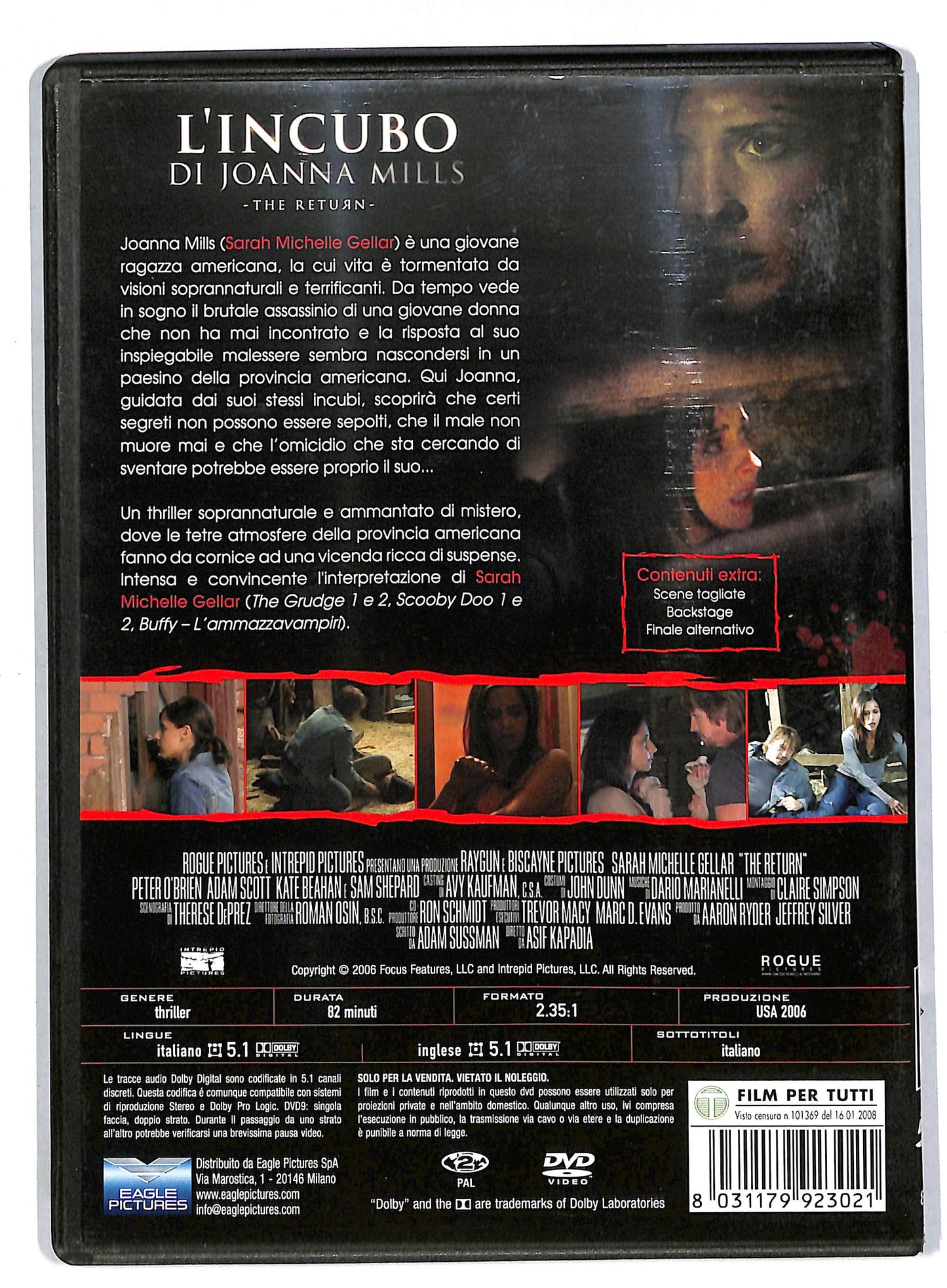 EBOND L'incubo Di Joanna Mills Con Sarah Gellar NOLEGGIO DVD DB552116