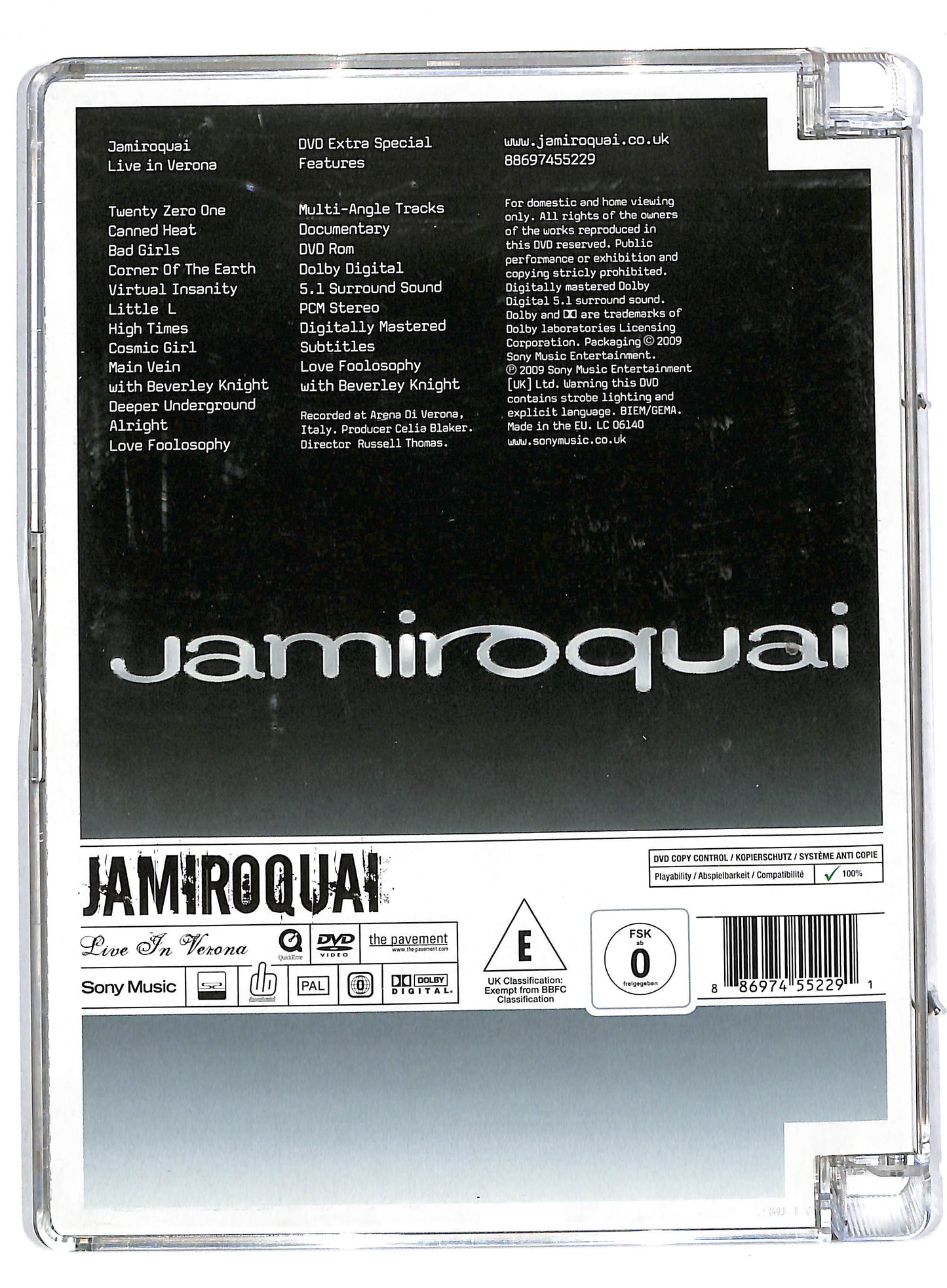 EBOND Jamiroquai - Live in Verona SJB DVD DB552136