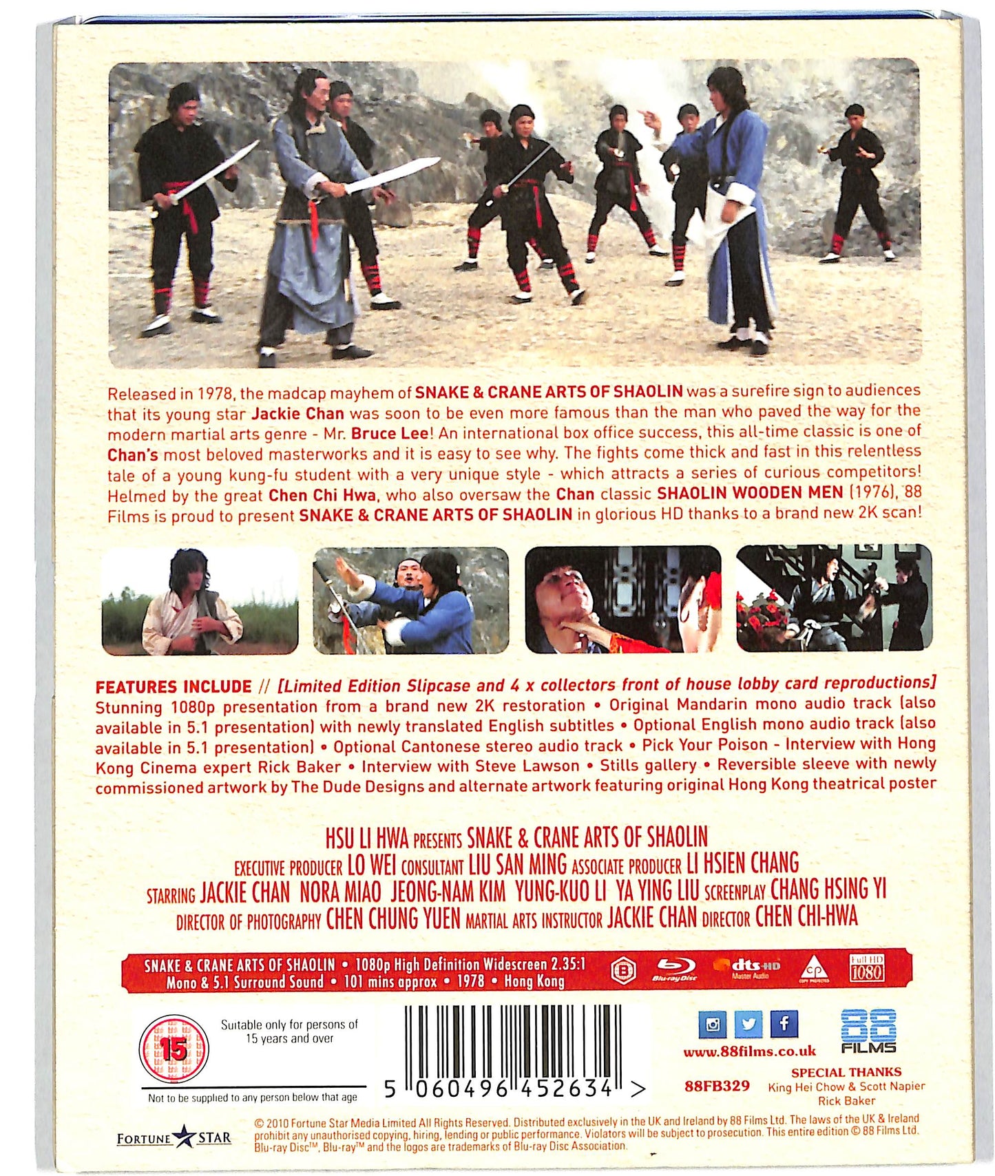 EBOND Snake And Crane Arts Of Shaolin EDIZIONE UK BLURAY DB552631