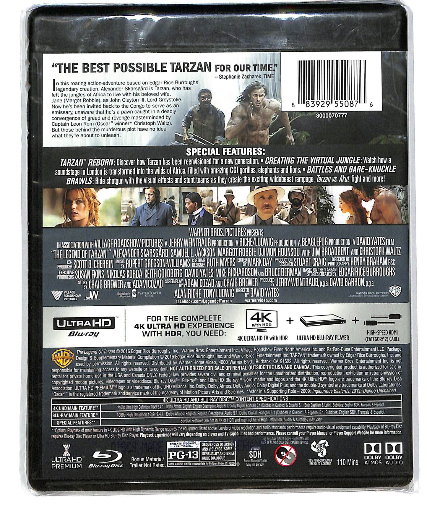 EBOND The Legend of Tarzan - no ita 4K ULTRA HD  BLURAY DB552635