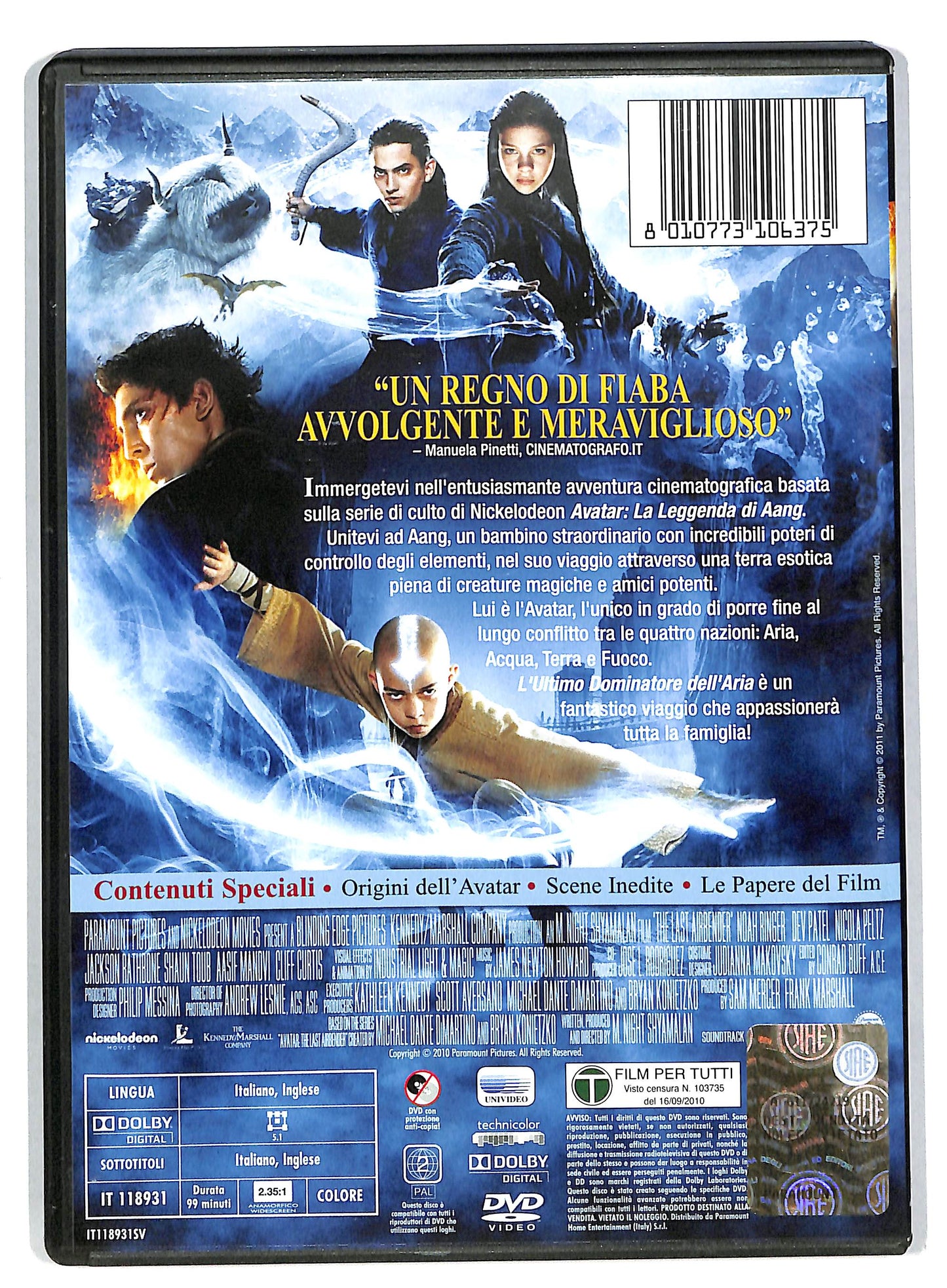 EBOND L'ultimo Dominatore Dell'aria NOLEGGIO DVD DB552662