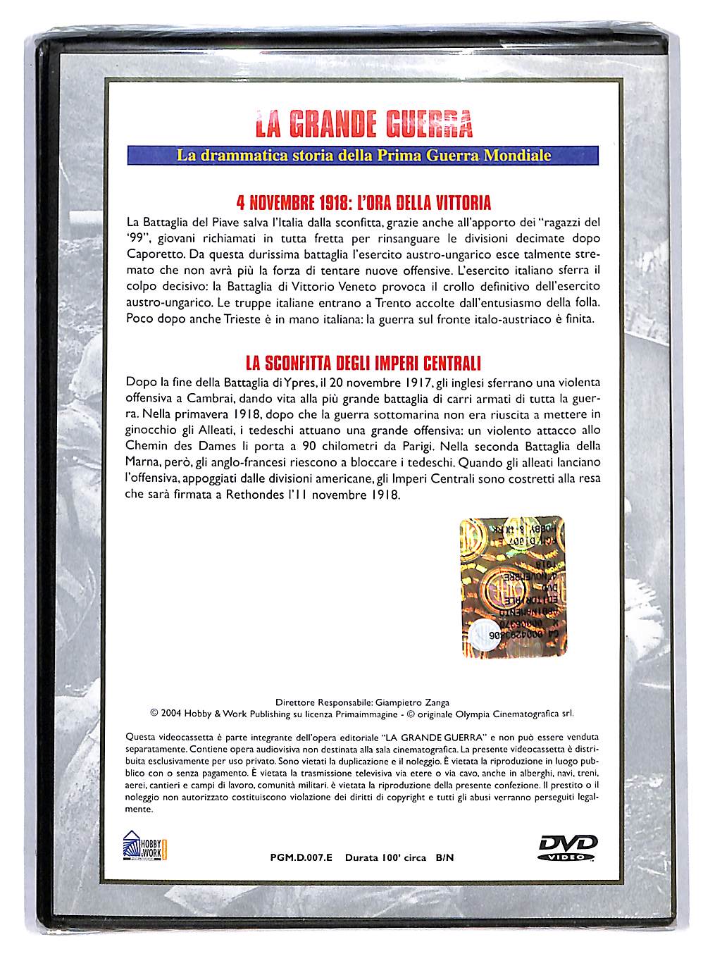 EBOND La Grande Guerra - 4 Novembre 1918  DVD DB552902