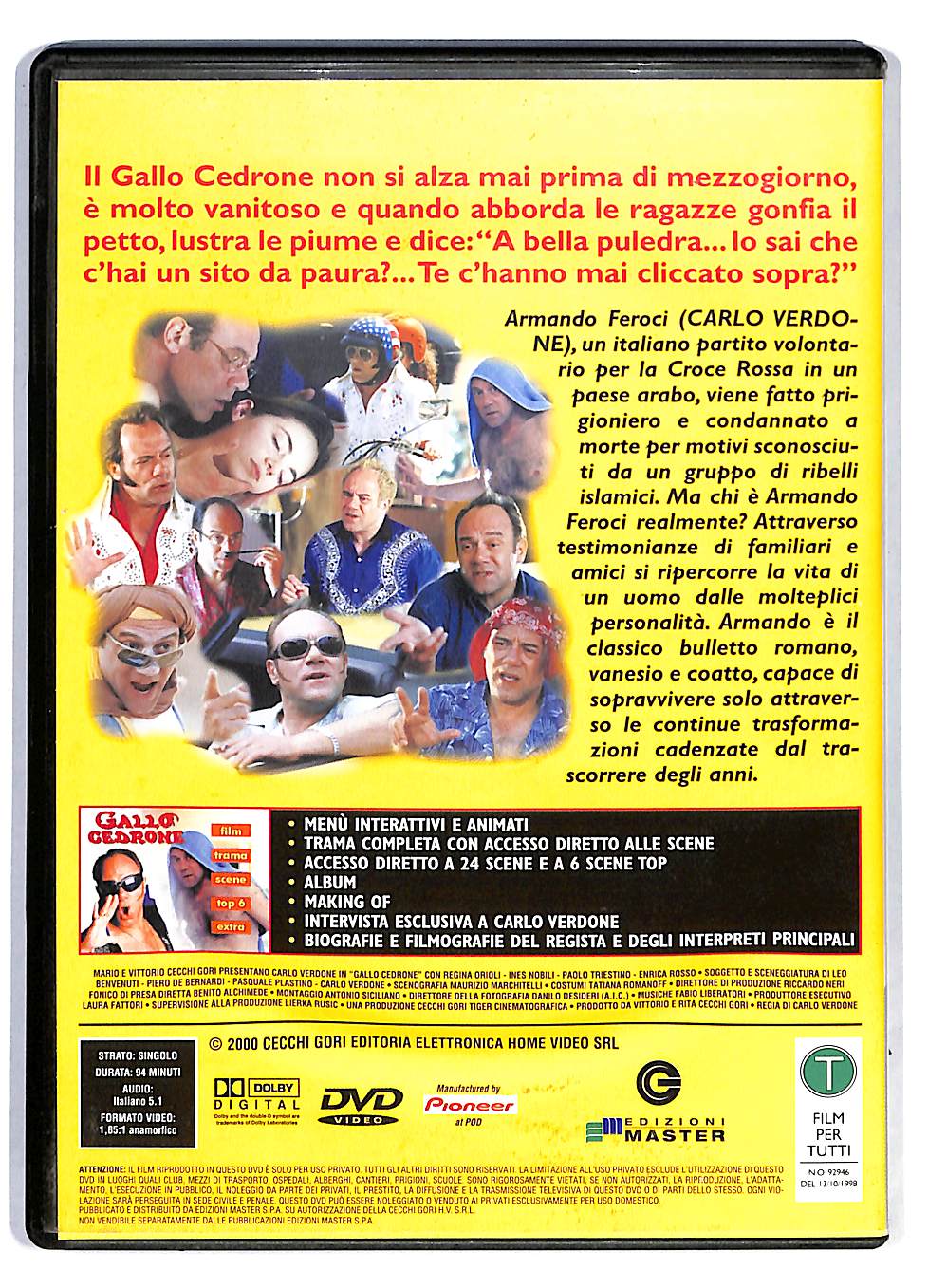 EBOND Gallo Cedrone Editoriale DVD DB552917