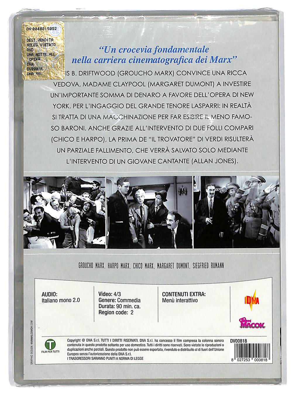 EBOND Una Notte All'opera - I fratelli Marx DVD DB553325