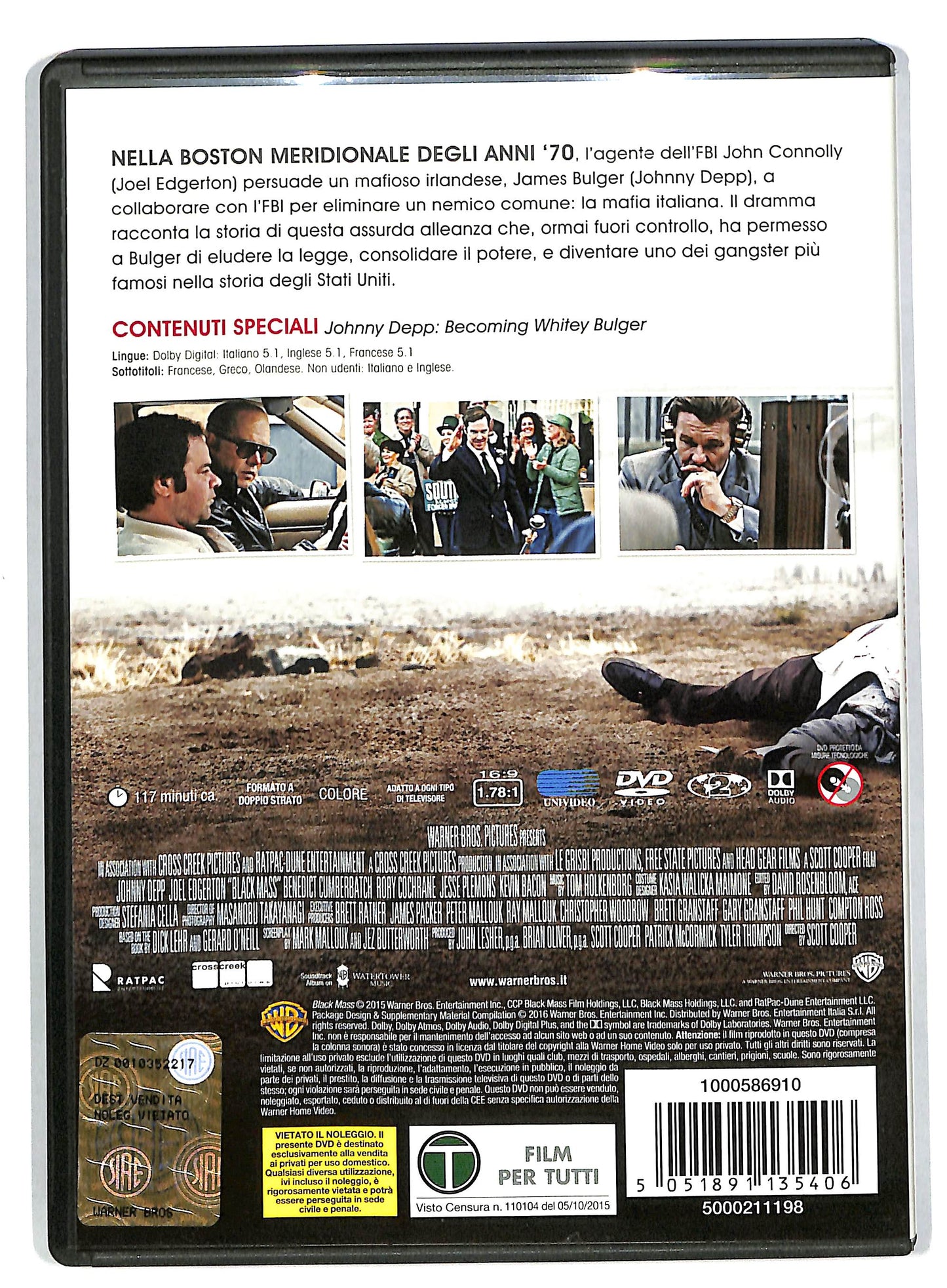 EBOND Black Mass - L'ultimo gangster DVD DB553611