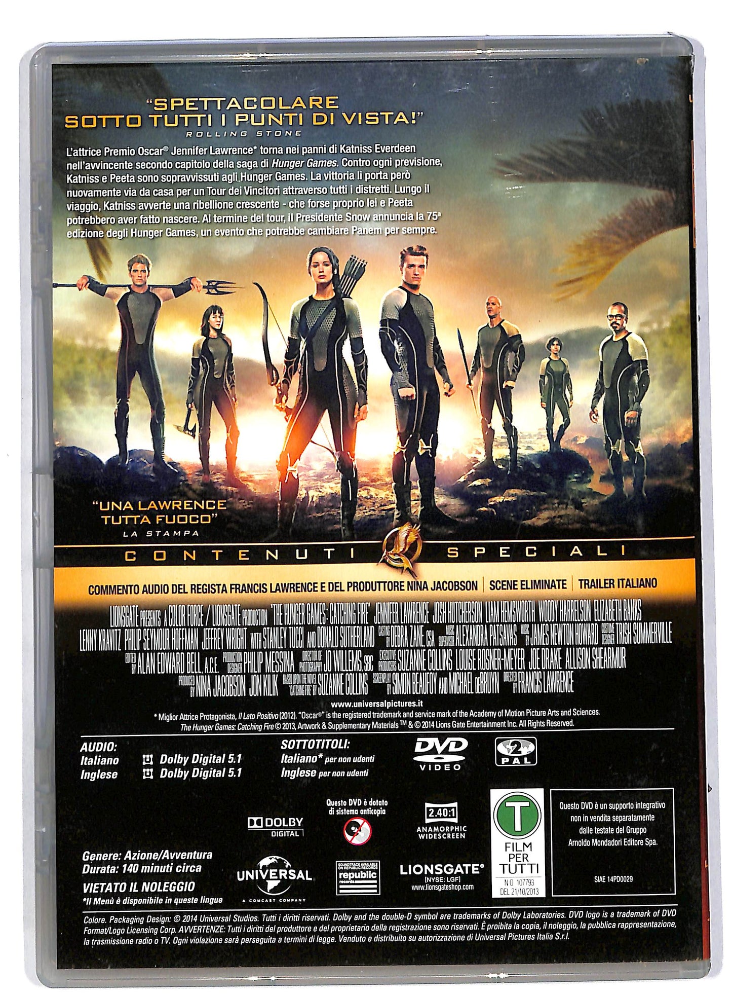 EBOND Hunger Games - La ragazza di fuoco EDITORIALE DVD DB554135