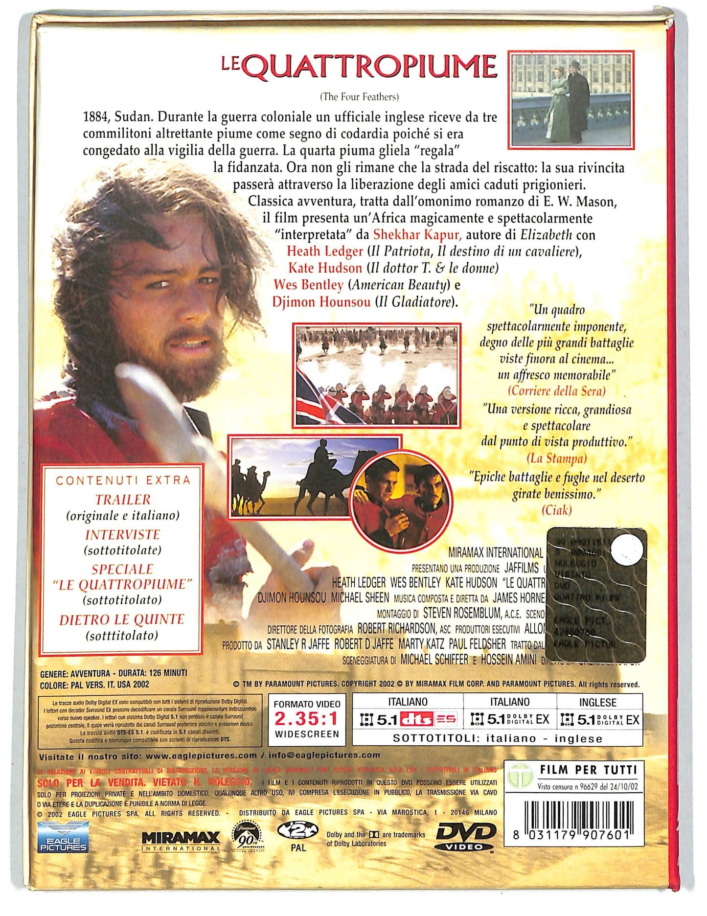 EBOND Le Quattro Piume DIGIPACK DVD DB554654