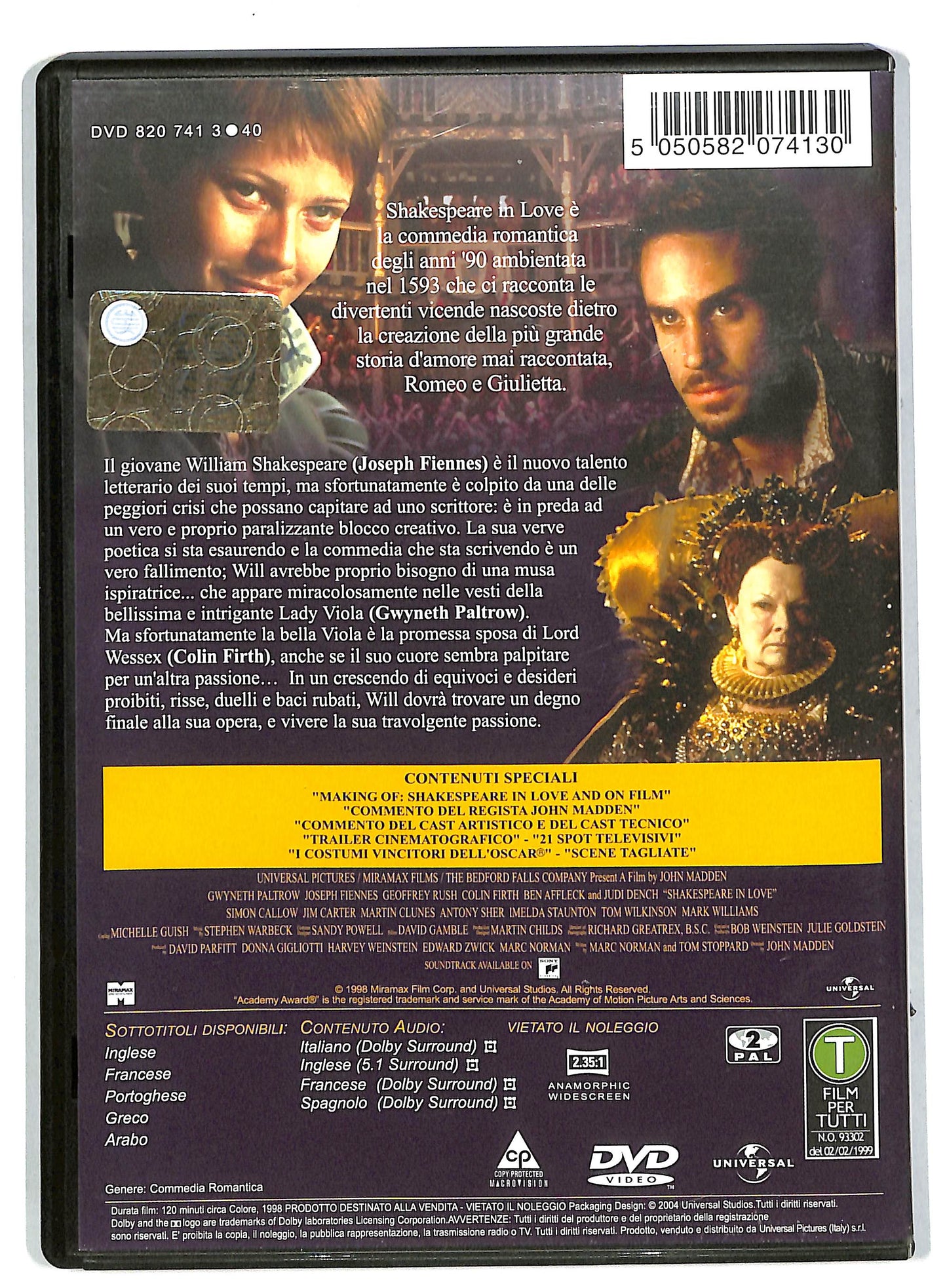 EBOND Shakespeare In Love DVD DB554661