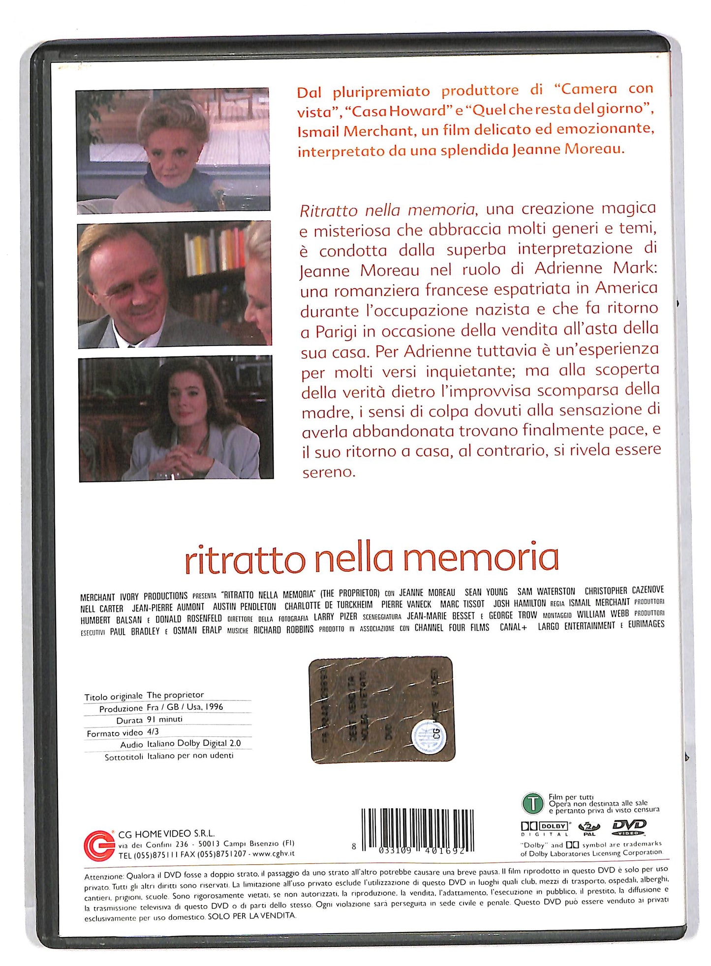 EBOND Ritratto Nella Memoria DVD DB555134