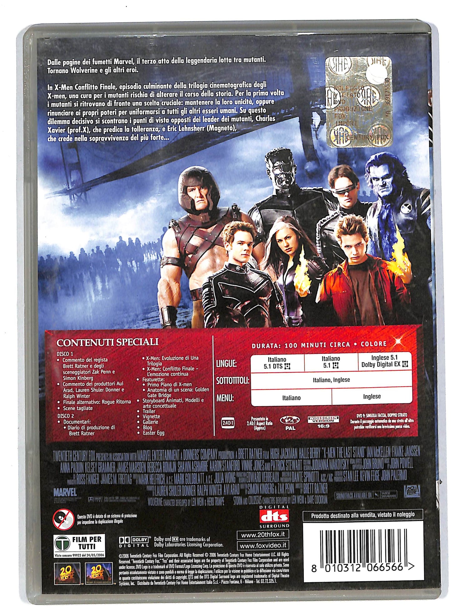 EBOND X - men conflitto finale EDIZIONE SPECIALE 2 dischi DVD DB555446