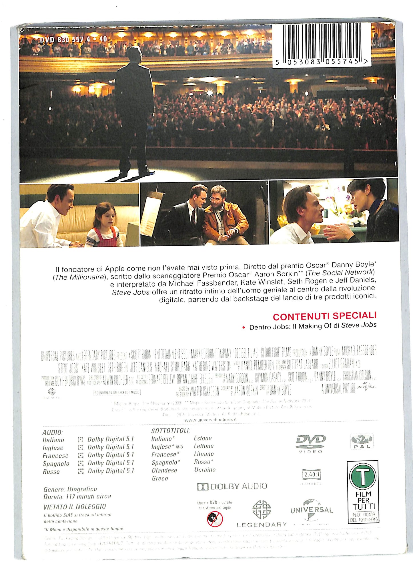 EBOND Steve Jobs SLIPCASE DVD DB555452