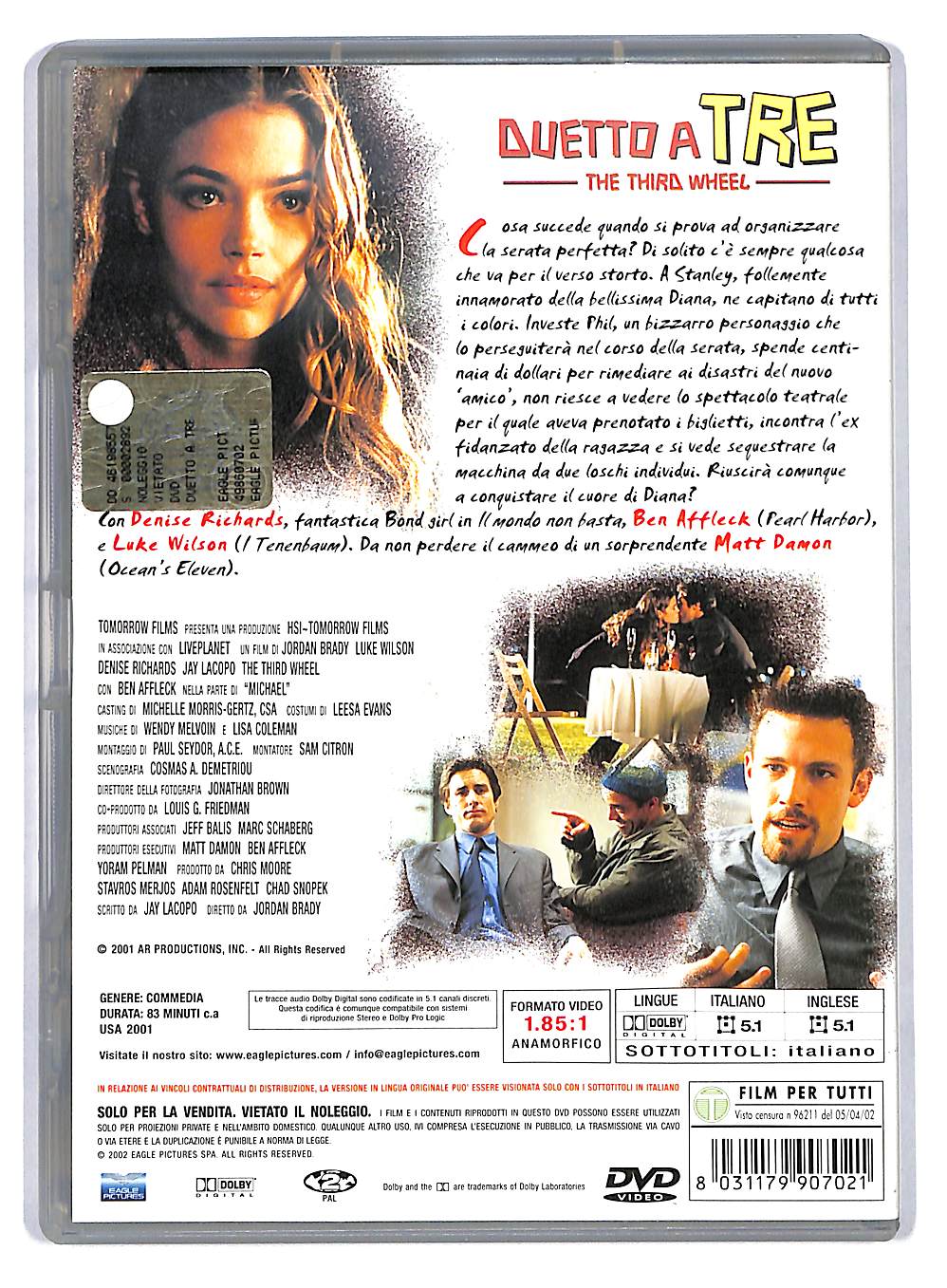 EBOND Duello a tre - The Third Wheel DVD DB556017