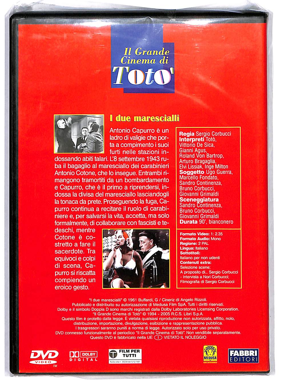 EBOND Il Grande Cinemea di Toto- I due marescialli  EDITORIALE DVD DB556061