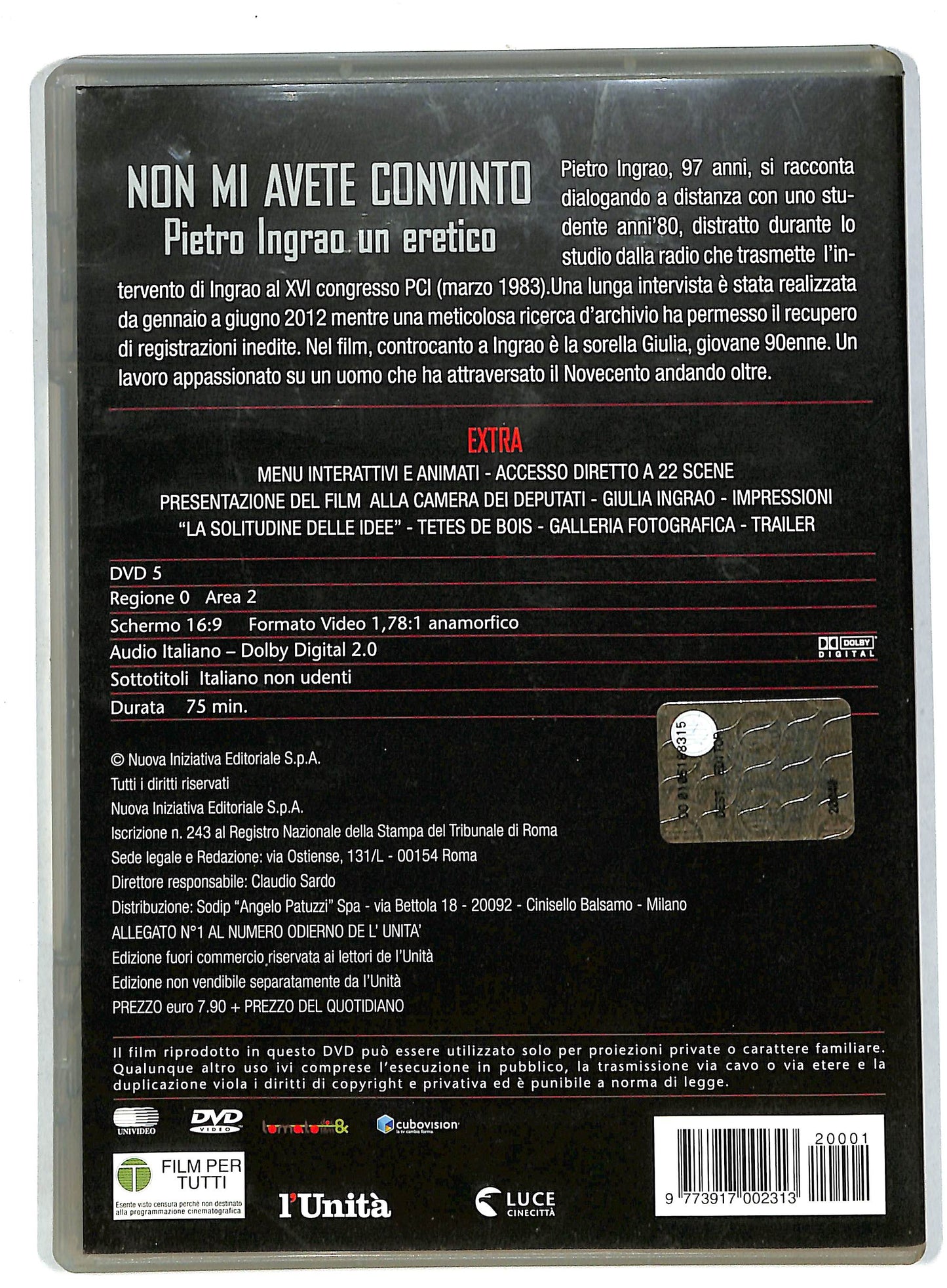 EBOND Non mi avete convinto - Pietro ingrao un eretico EDITORIALE DVD DB556604